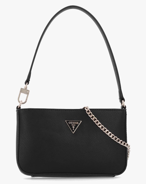 Guess Noelle II Mini Black Top Zip Shoulder Bag