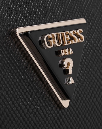 Guess Noelle Black Saffiano Cross-Body Camera Bag