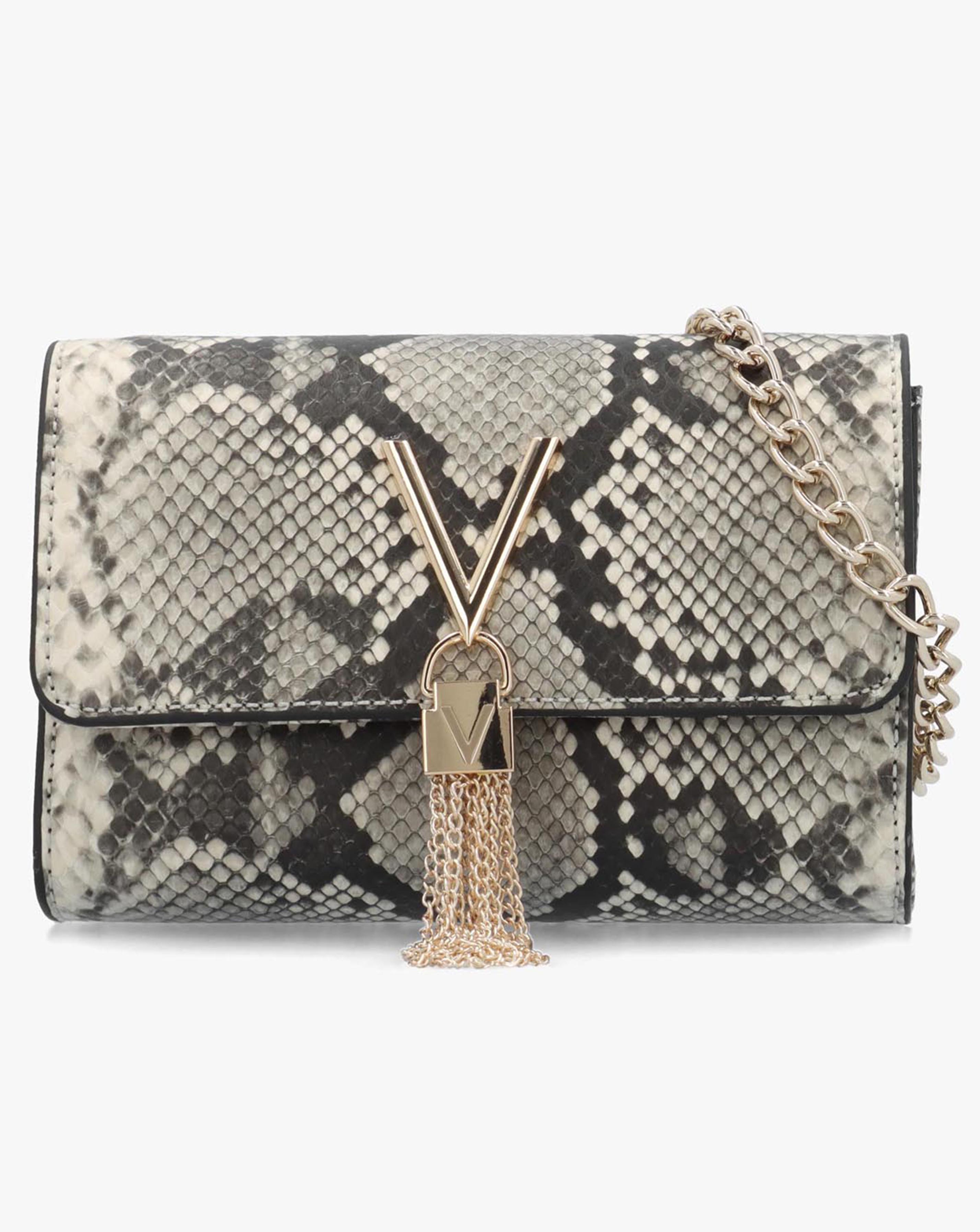 Valentino Bags Divina Winter Reptile Shoulder Bag