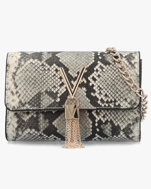 Valentino Bags Divina Winter Reptile Shoulder Bag