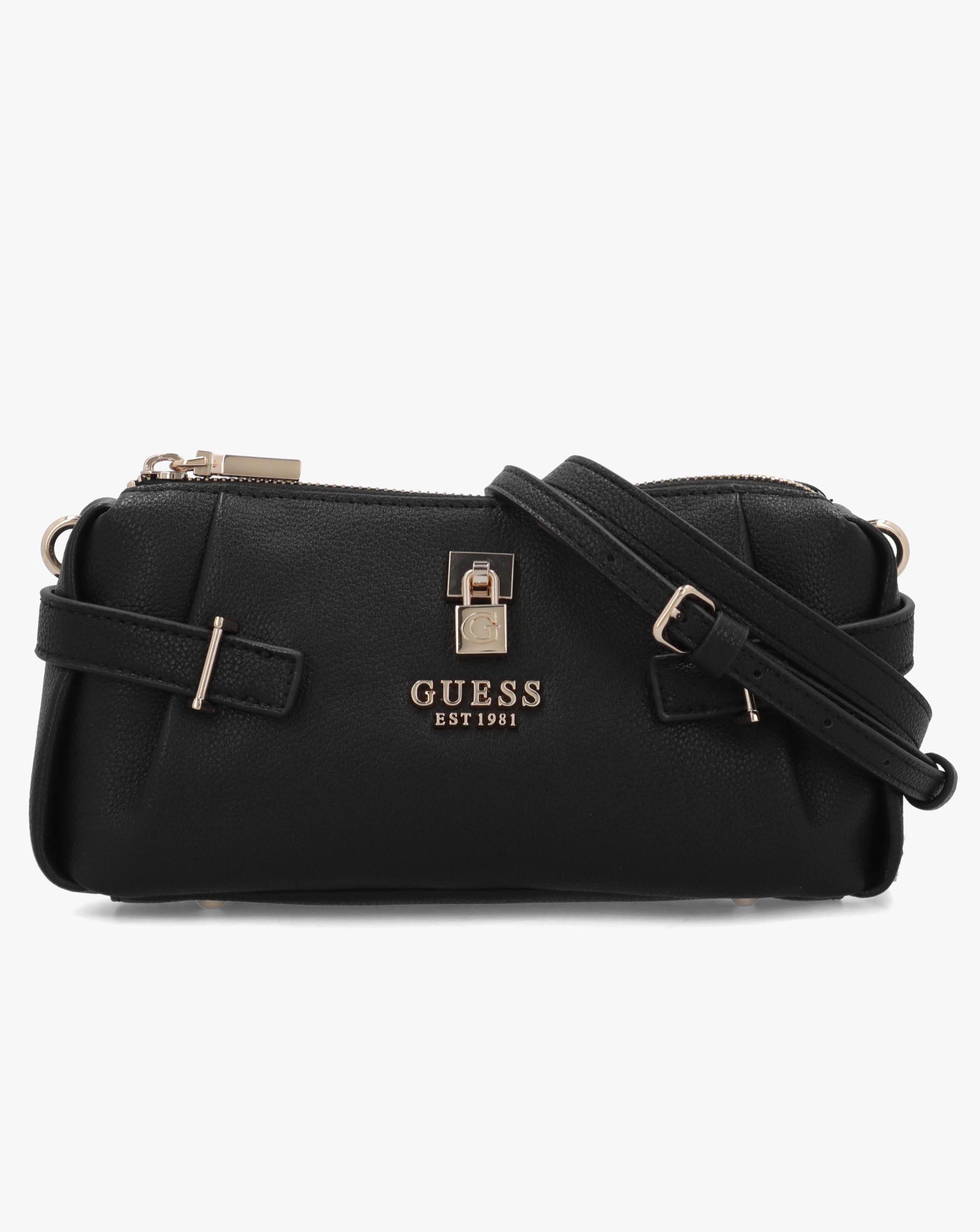Guess Yesba Mini Black Top Zip Cross-Body Bag