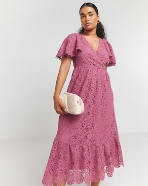 Maya Deluxe Lace Midi Dress - Image 2