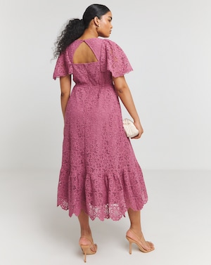 Maya Deluxe Lace Midi Dress - Image 4