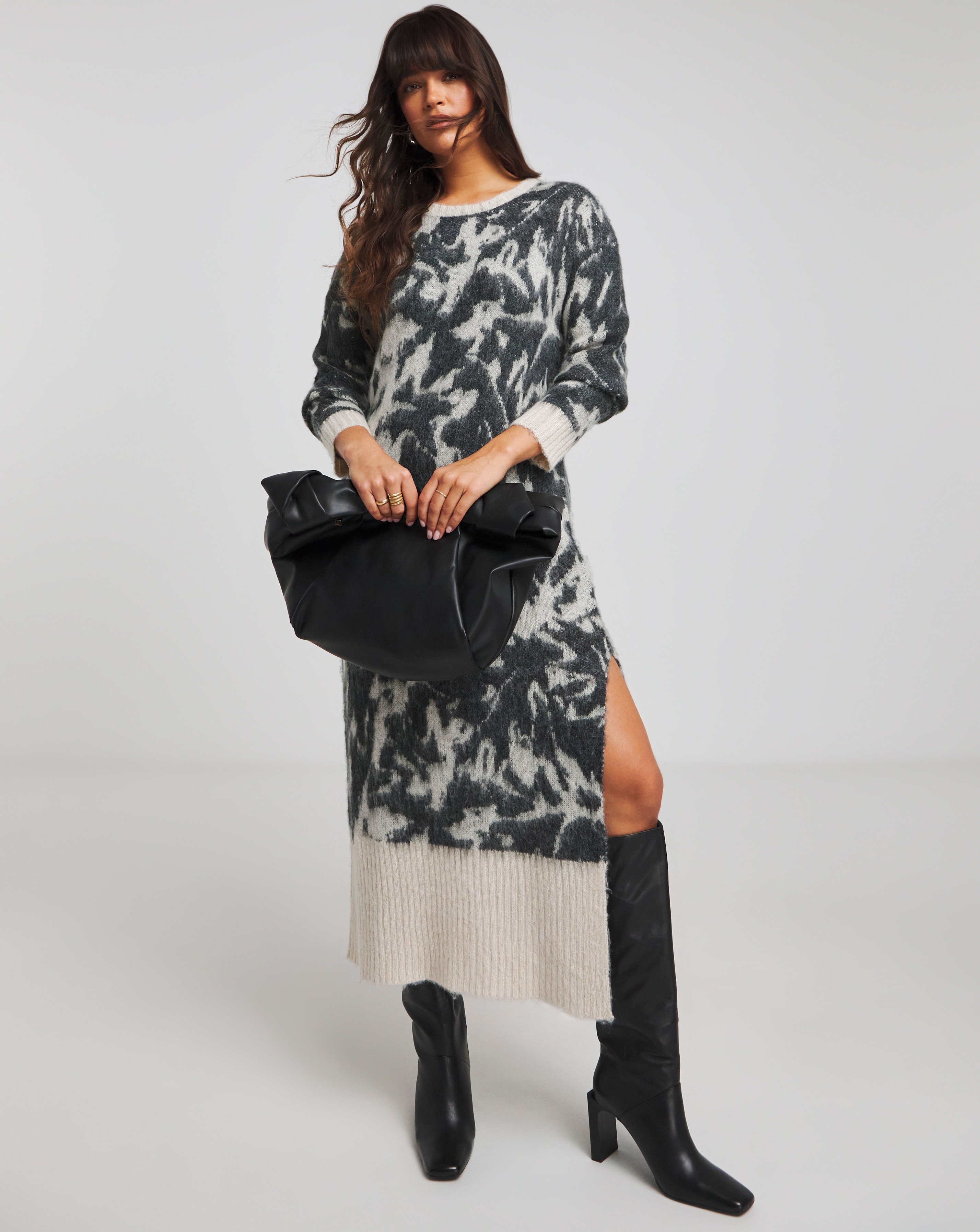 Religion Brushed Yarn Dress