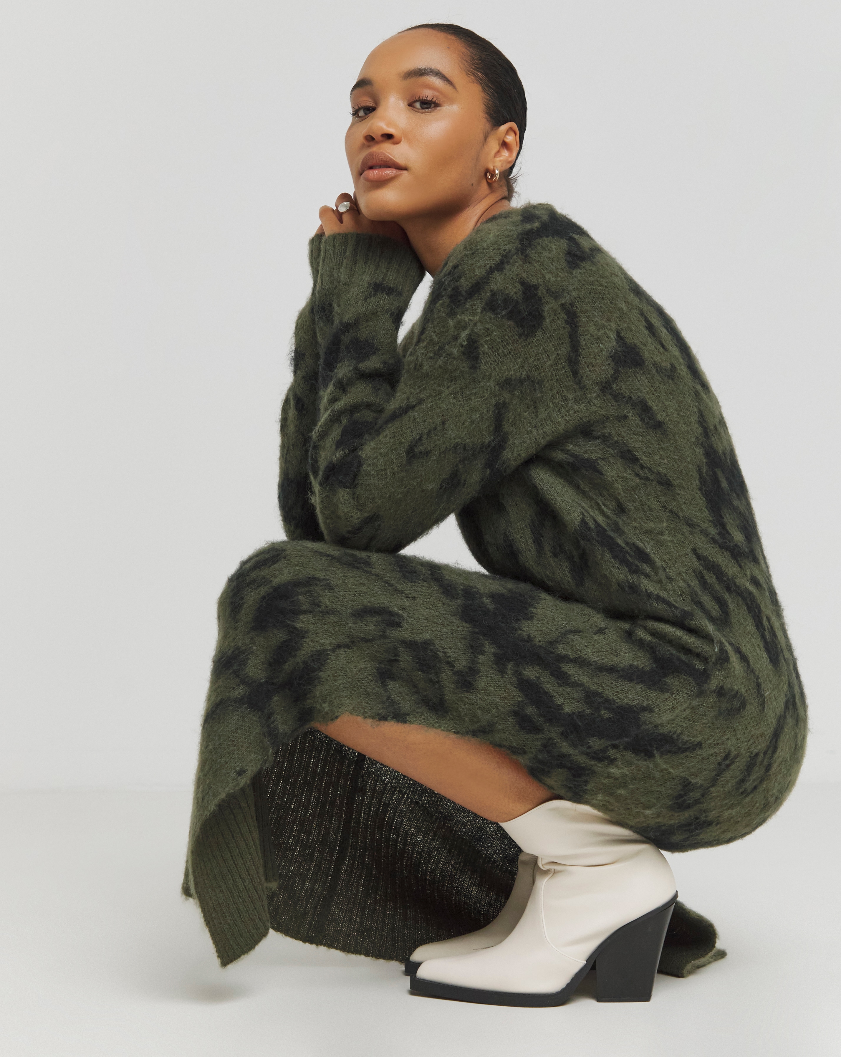 Religion Brushed Yarn Dress