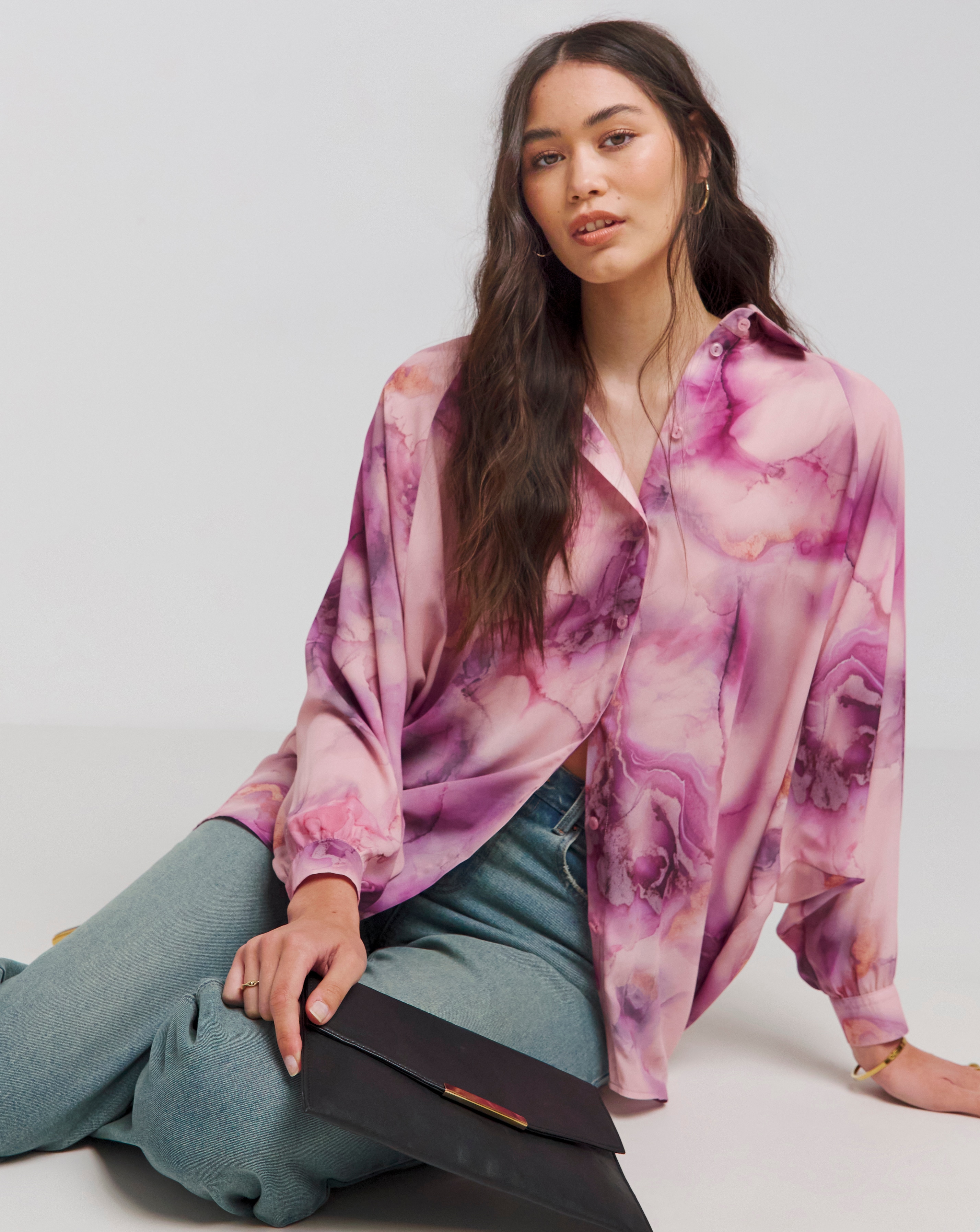 Flounce London Marble Blouse