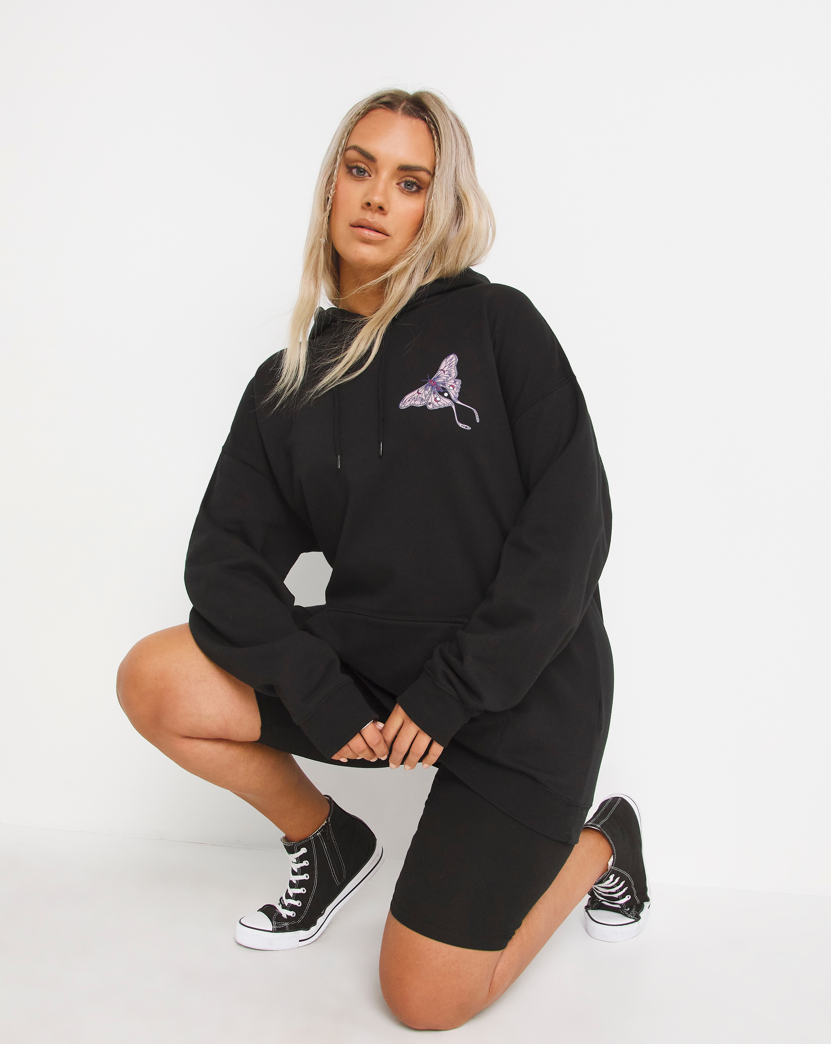 Missguided butterfly hoodie cheap