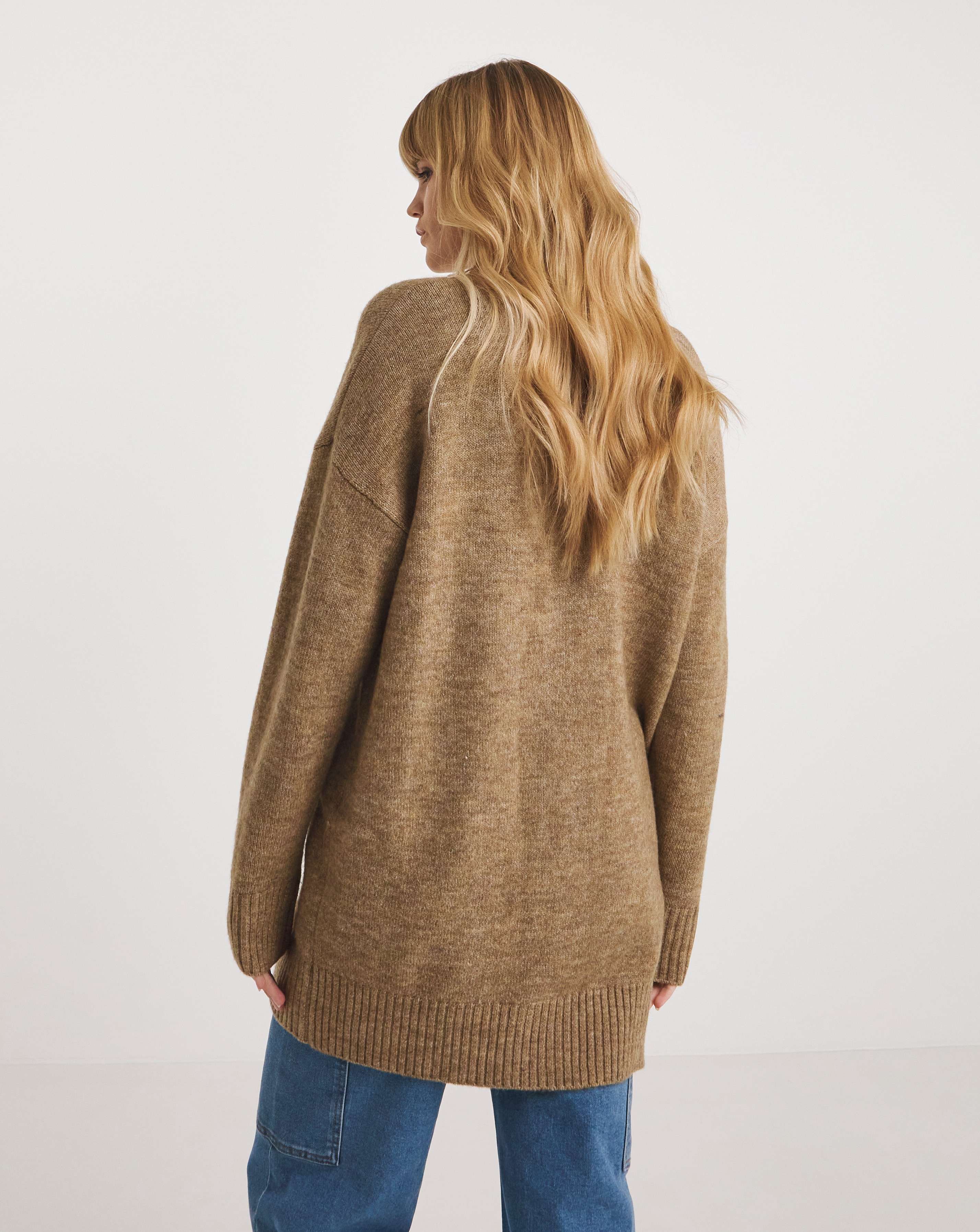 Camel boyfriend cardigan hotsell