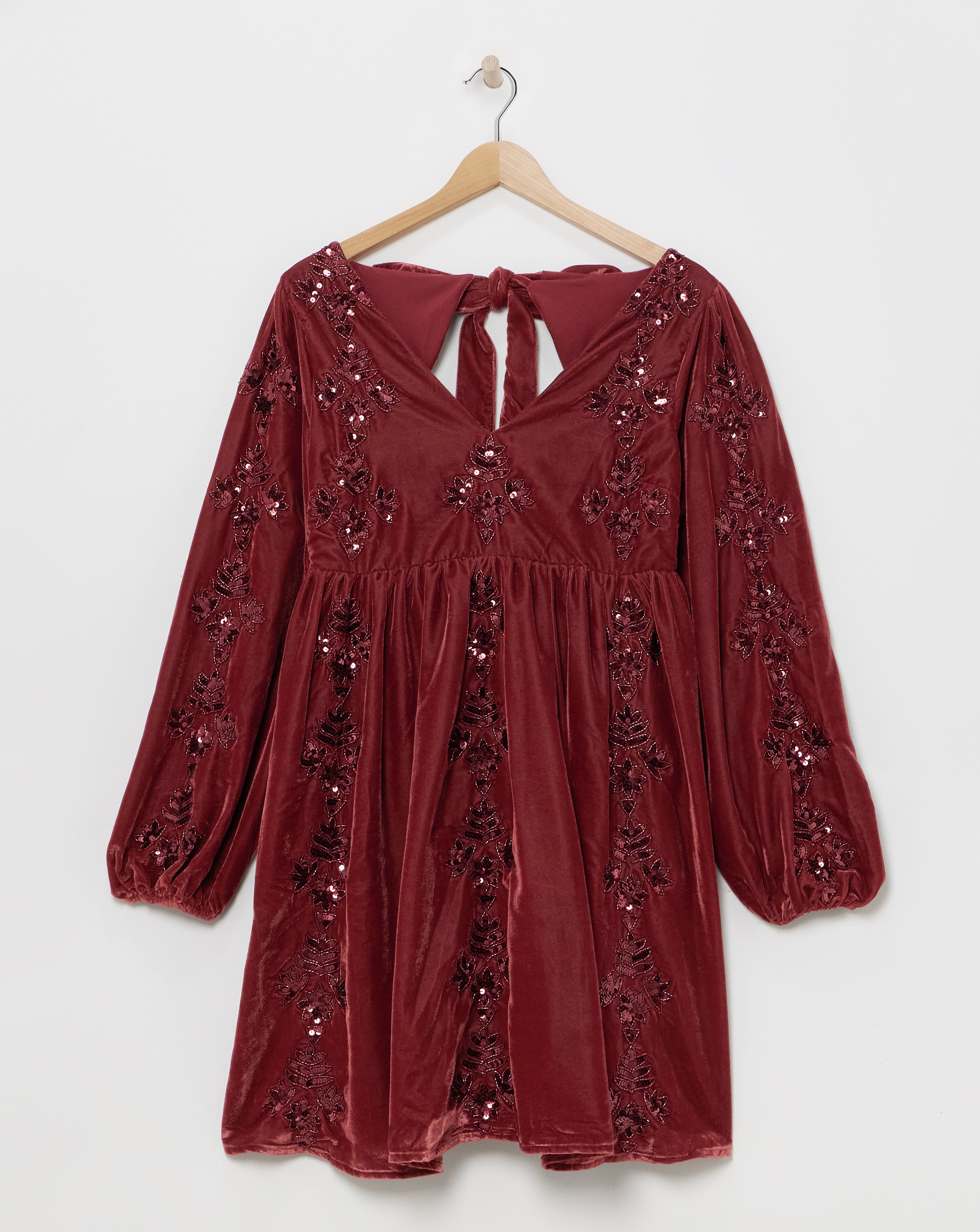 Maya Velvet Embellished Dress