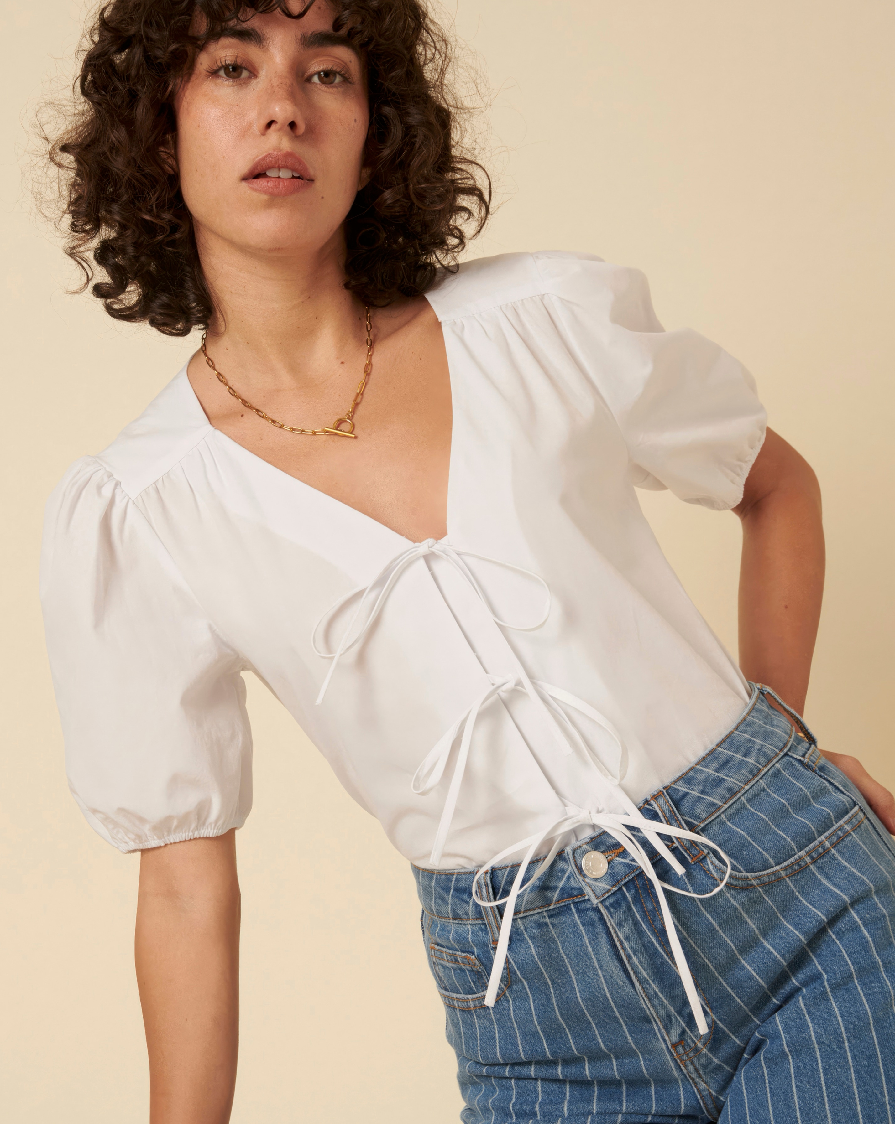 Nobody's Child Short Sleeve Blouse