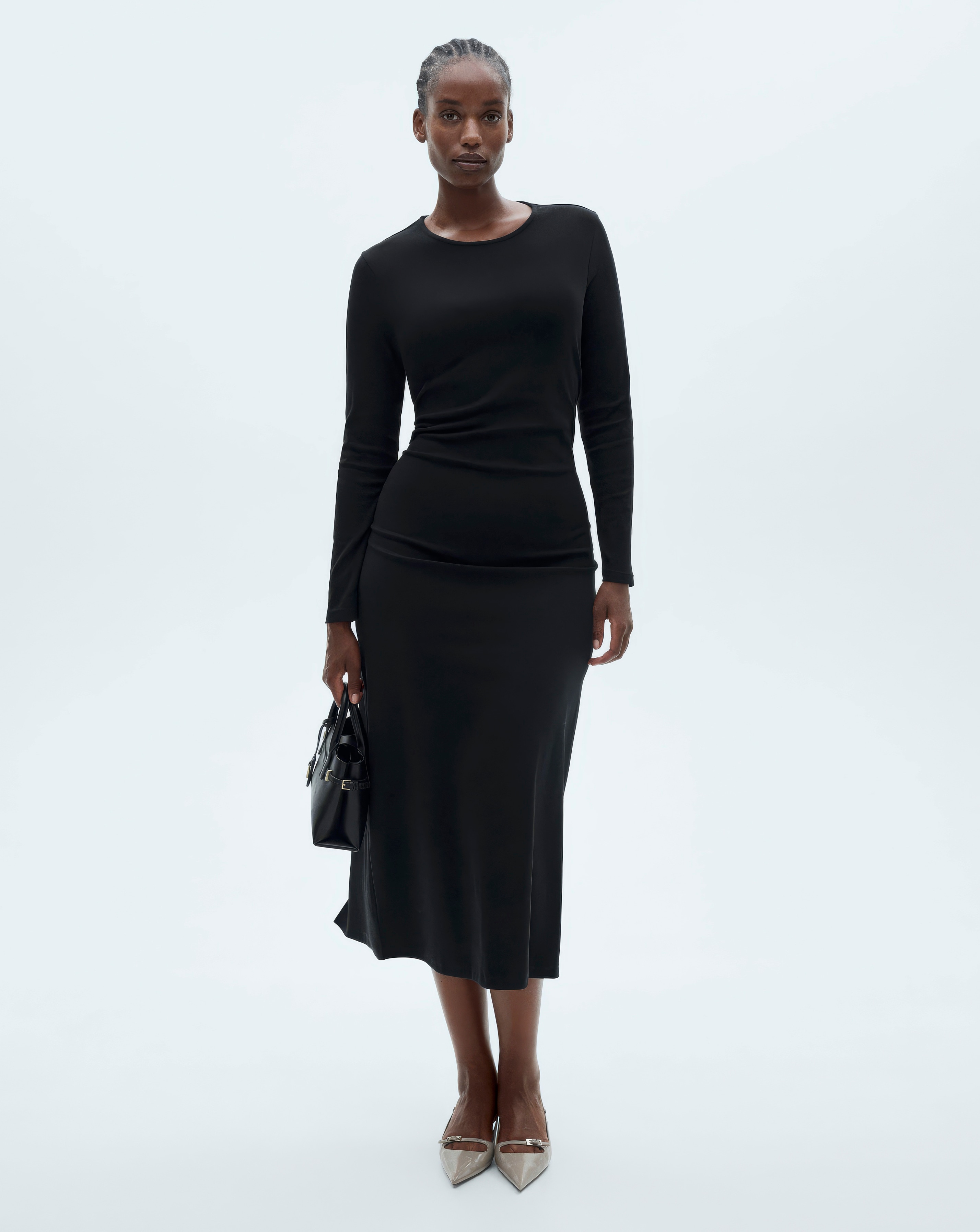 Mango Cotton Midi Dress