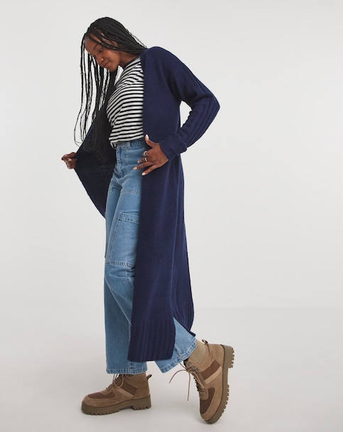 Navy Maxi Cardigan