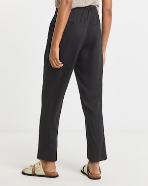 Simply Be Linen Mix Tapered Trousers - Image 3