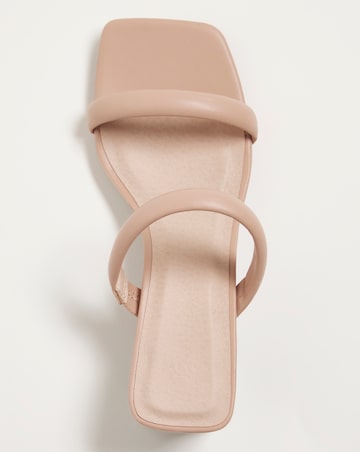 Tortoise Heel Mule Sandal - Extra Wide Fit (EEE)