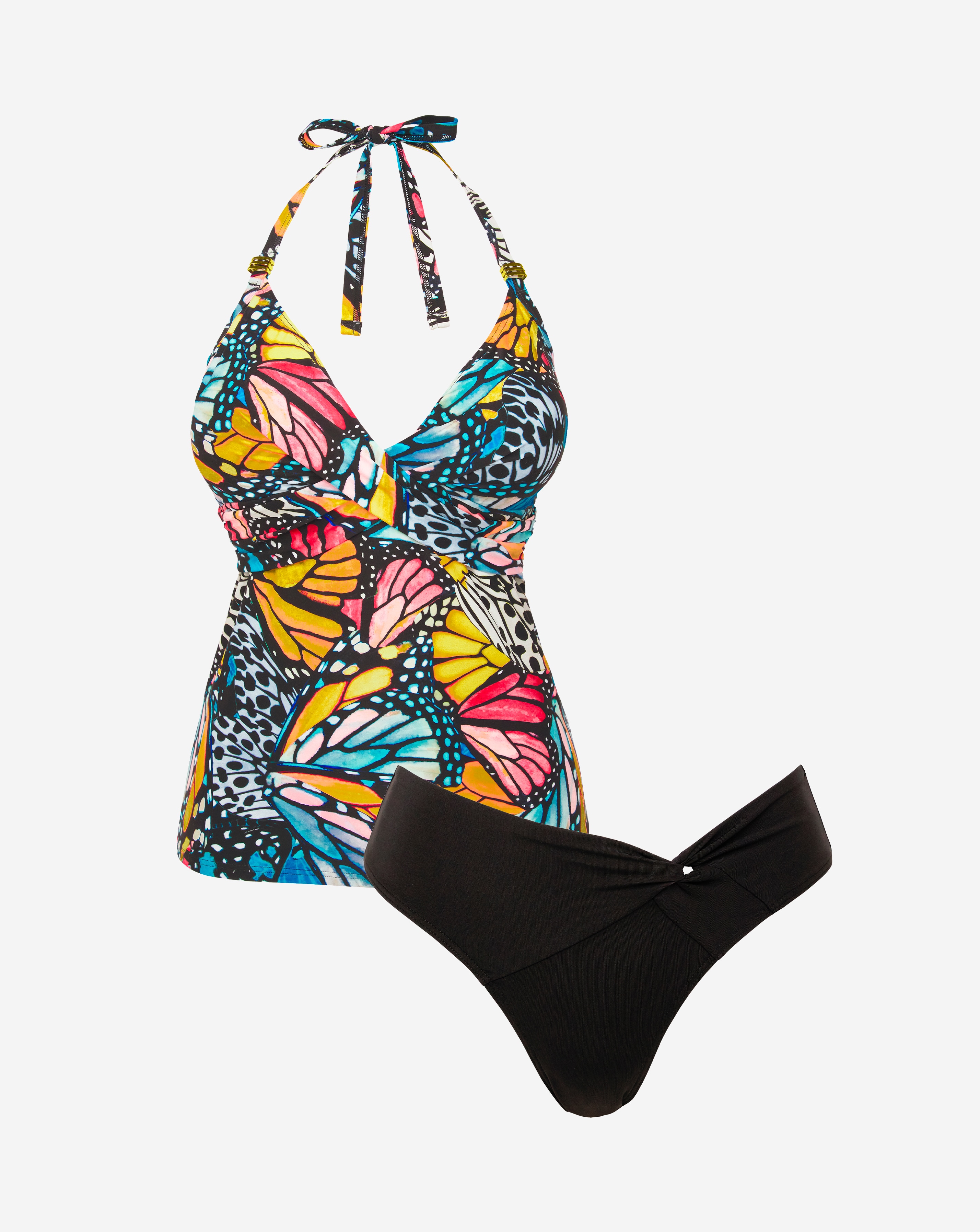 Magisculpt Twist Front Tankini Set