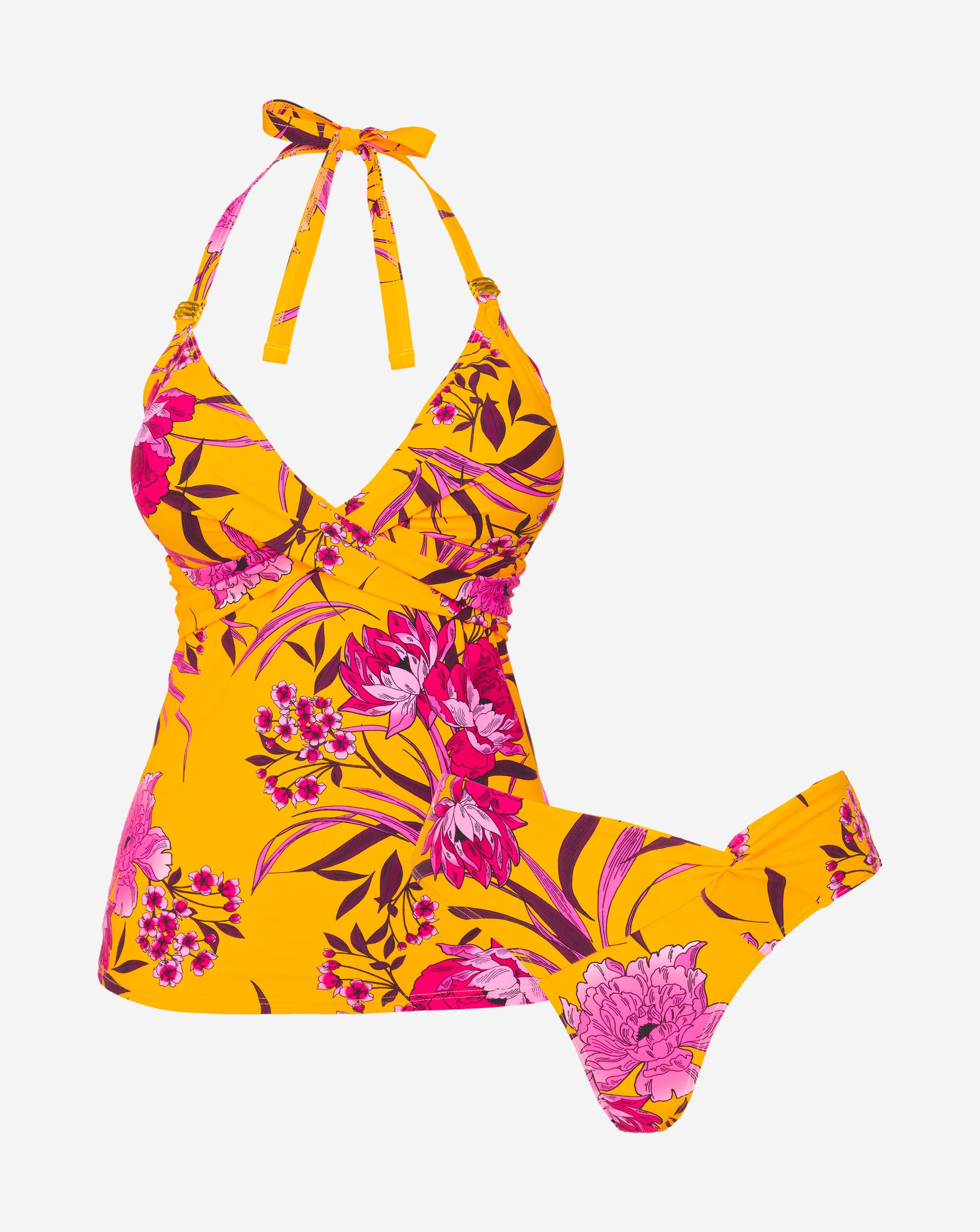 Magisculpt Twist Front Tankini Set