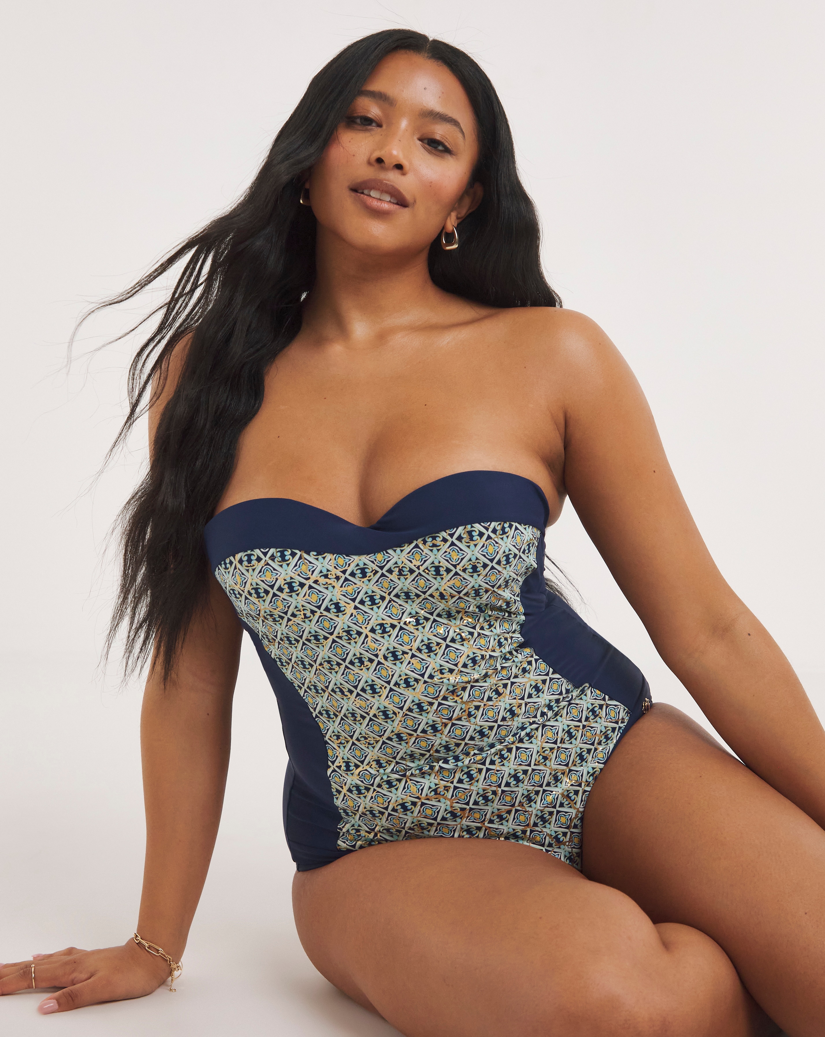 Joanna Hope Underwired Bandeau Swimsuit