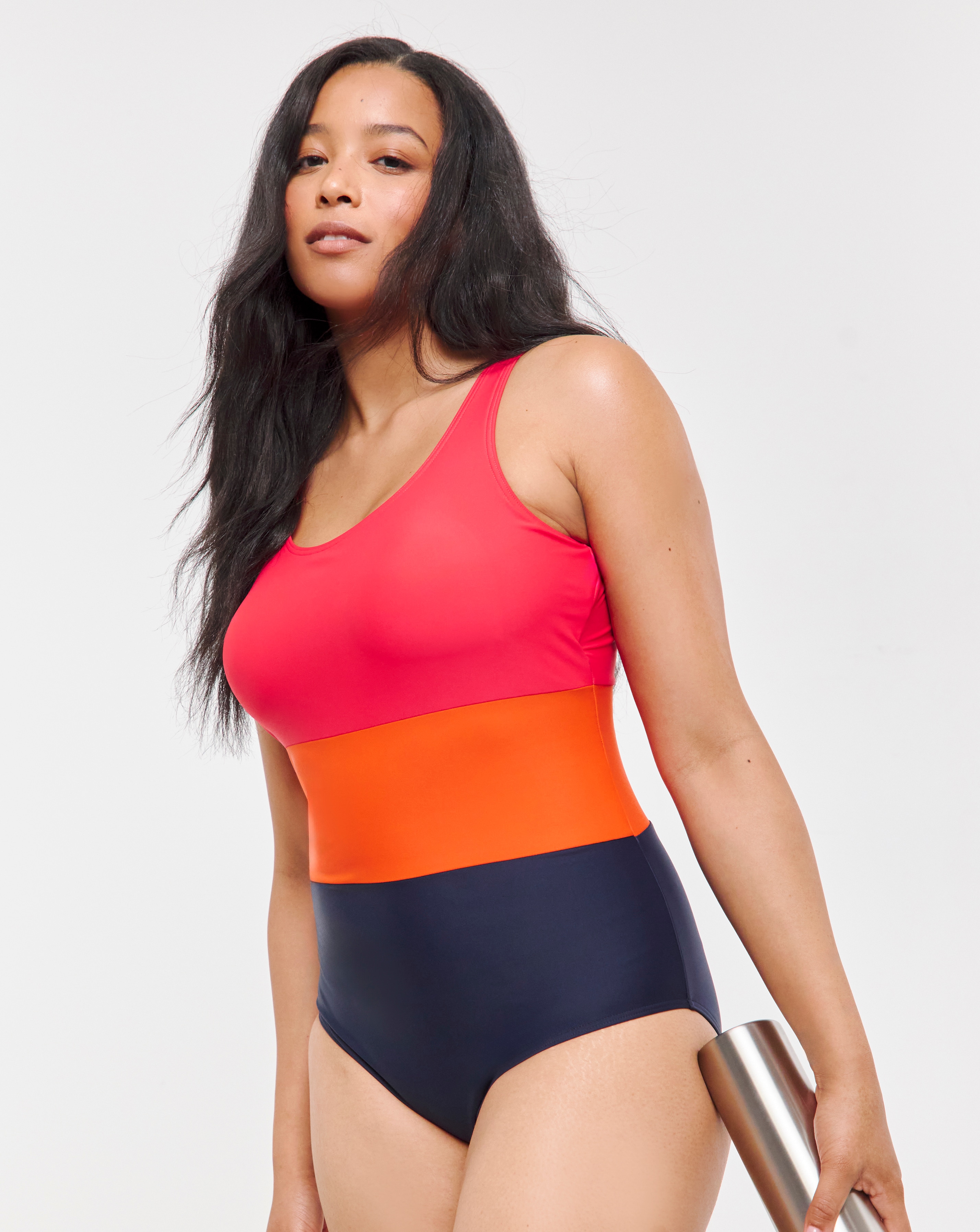 Sports Colourblock Swimsuit