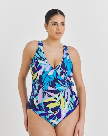 Leaf Wrap Over Swimsuit