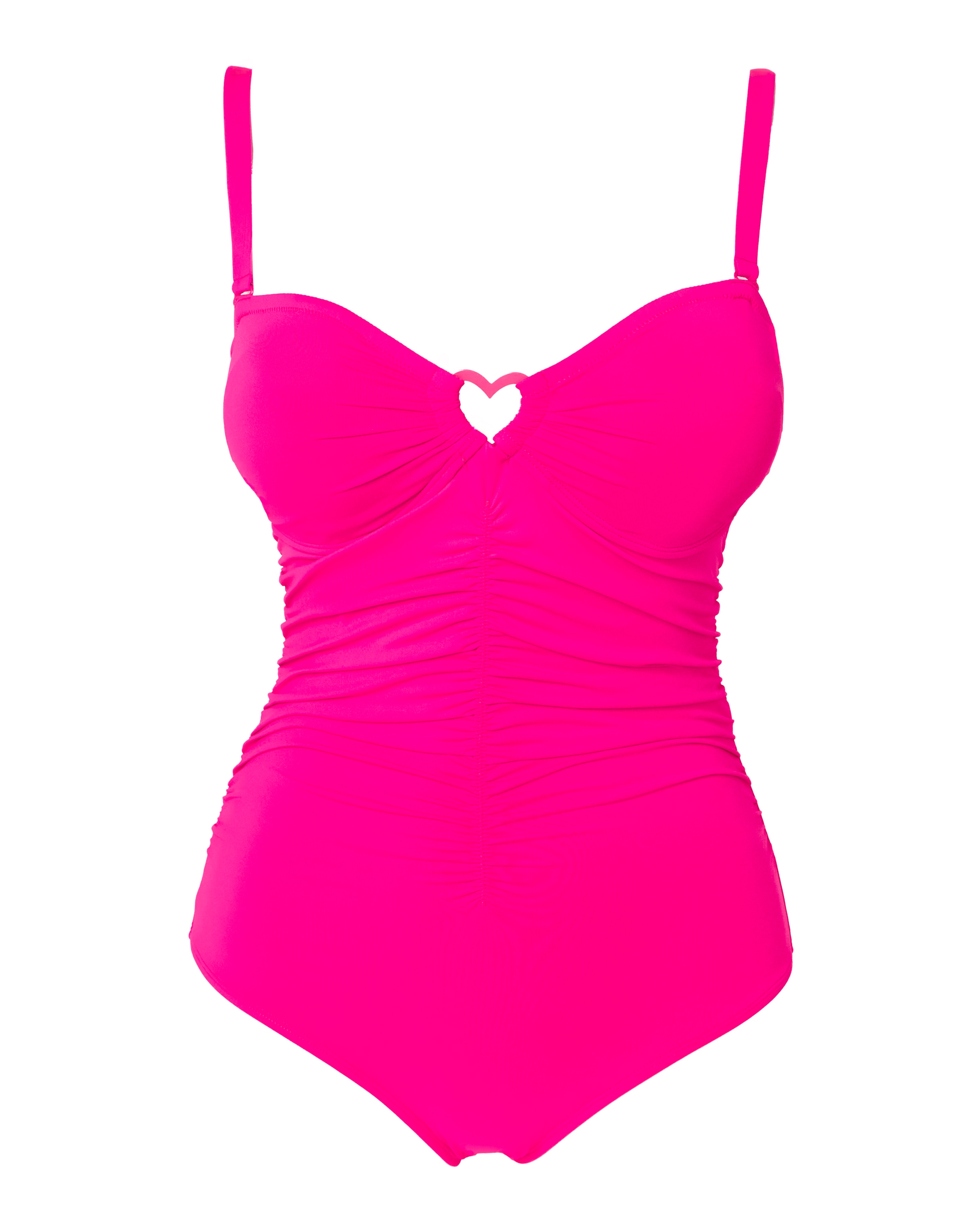 Pink - Women's - Non Wired Bandeau Swimsuit - Size 10