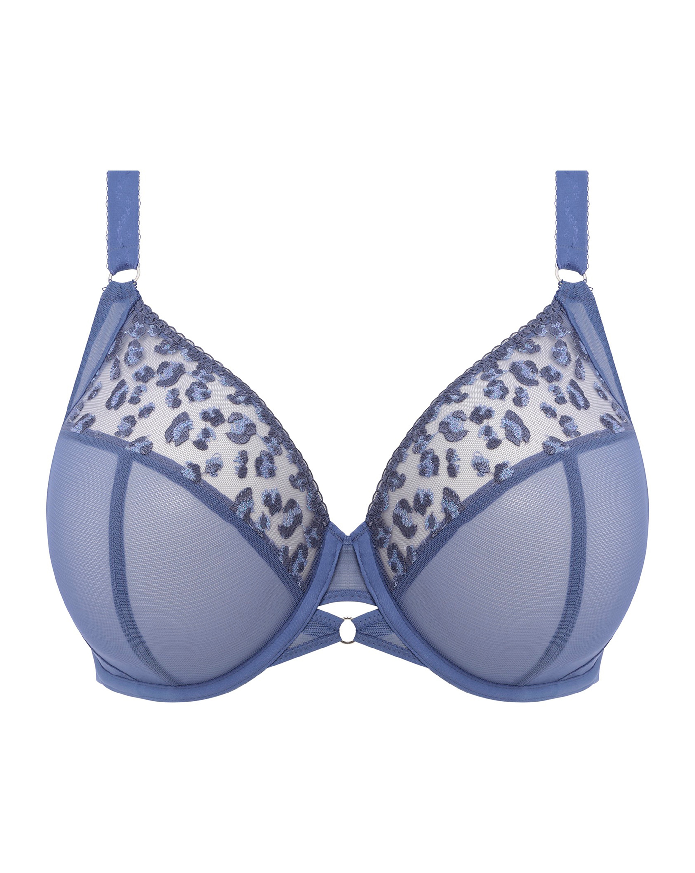 Elomi DD+ Namrah Plunge Wired Bra In Stonewash | UK Size 36F Women's