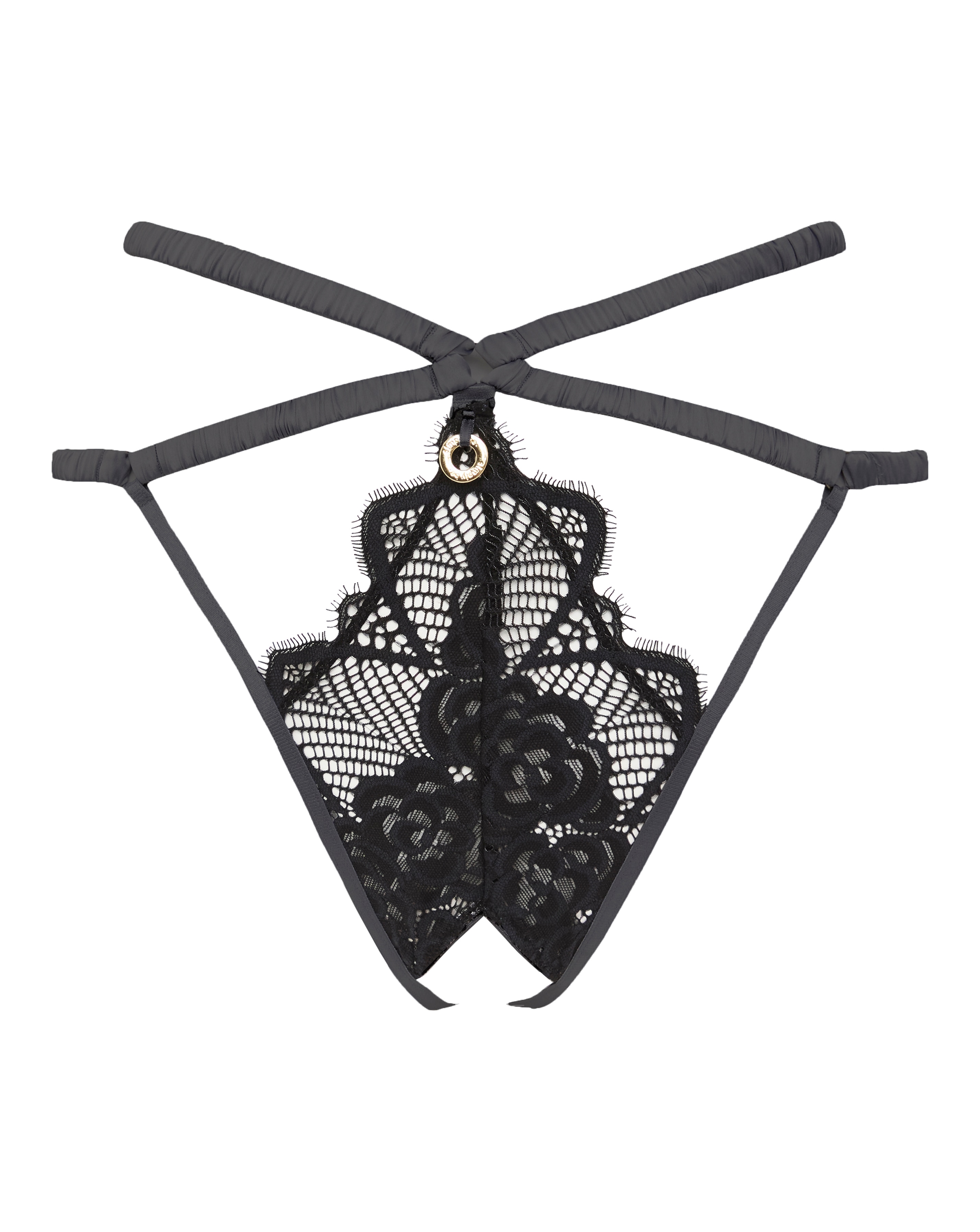 Simply Be Satin & Lace Crotchless Brief