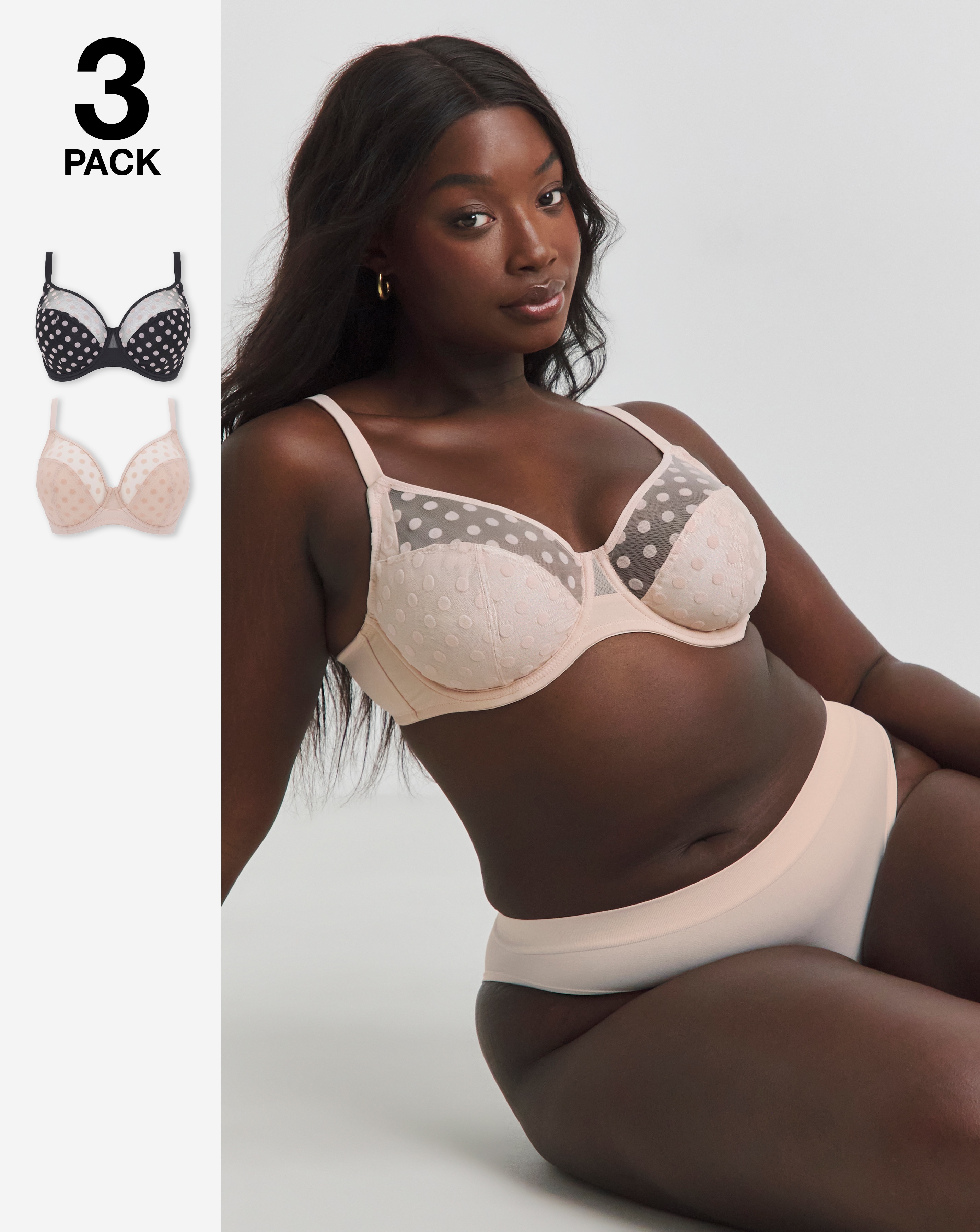 2 Pack Everyday Hannah Full Cup Bras