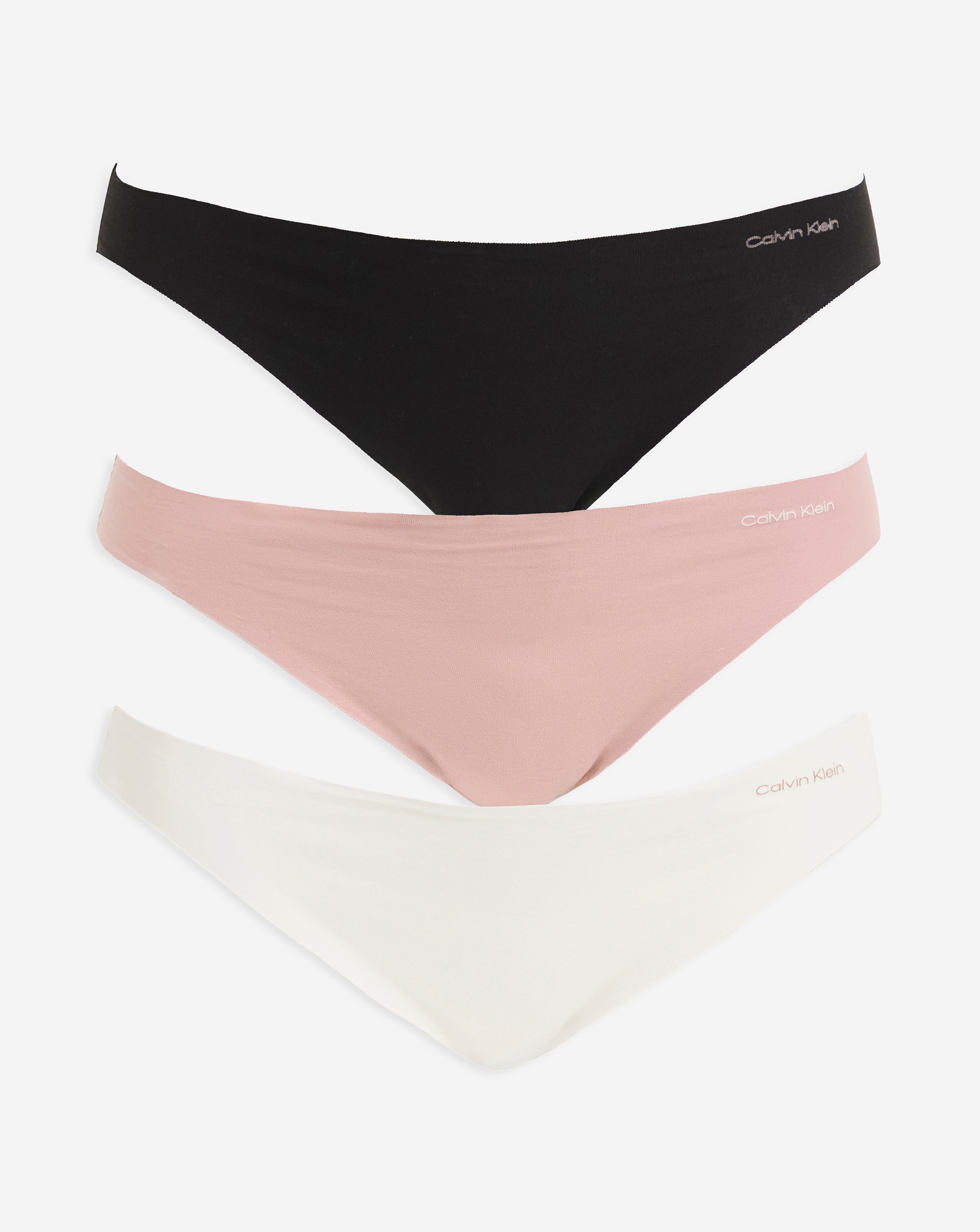 Calvin Klein Plus Size Calvin Klein 3Pack Knicker In Blk/wht/sub | UK Size 3XL Women's