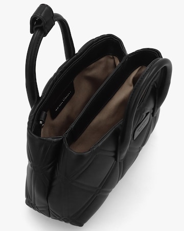 Emporio Armani Diamond Quilt Black Mini Tote Bag
