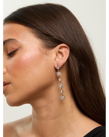 Mood Hematite Crystal Celestial Drop Earrings