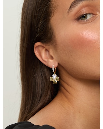 Mood Gold Plated Clover Earrings - Gift Boxed
