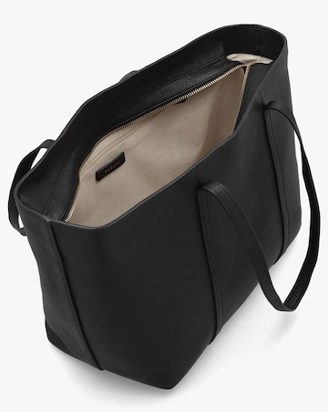 Radley The Weekly Large Top Zip Black Leather Tote Bag