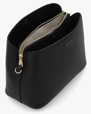 Radley Dukes Place Medium Compartment Black Leather Cross-Body Bag