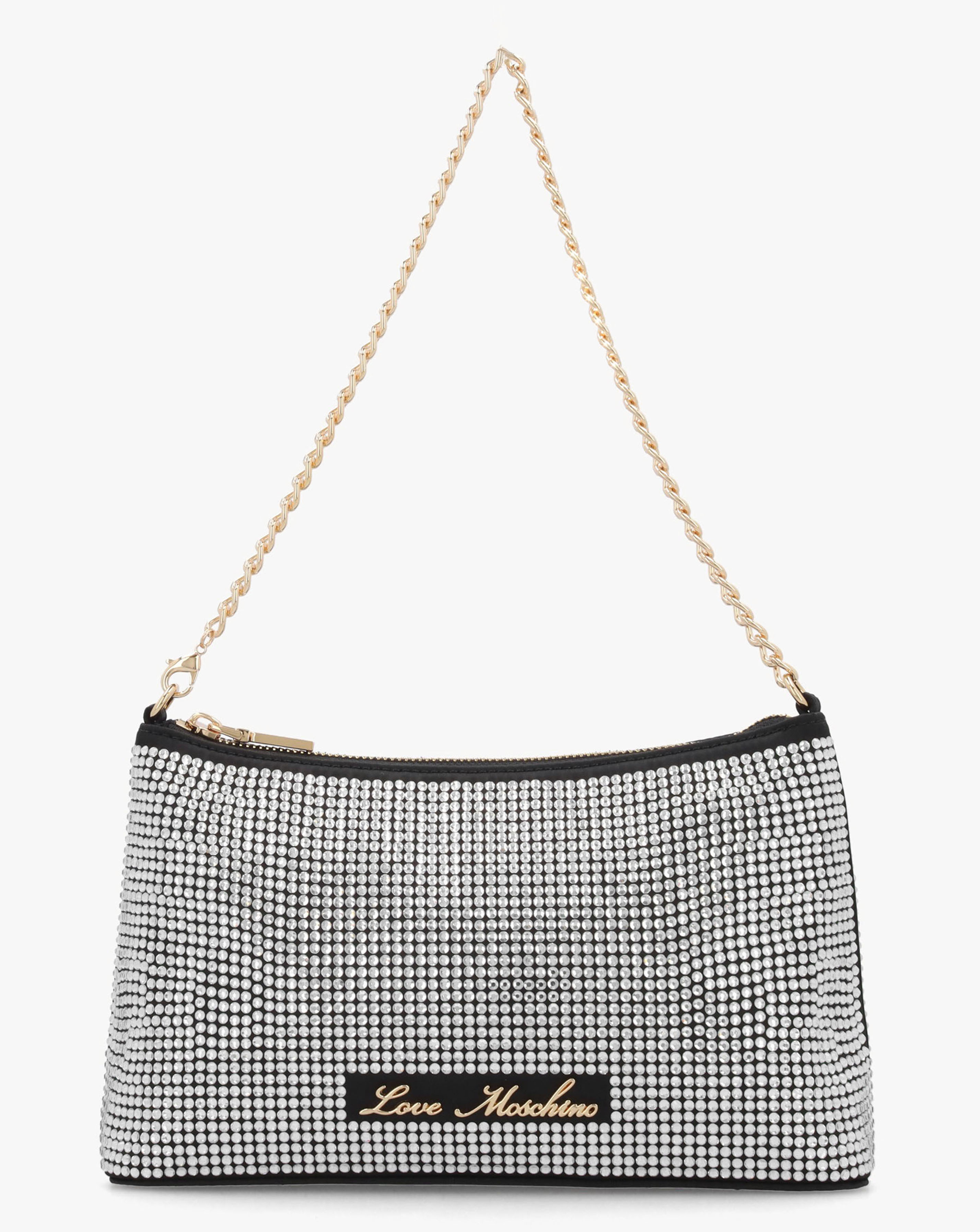 New In - Love Moschino Diamante Overlay Shoulder