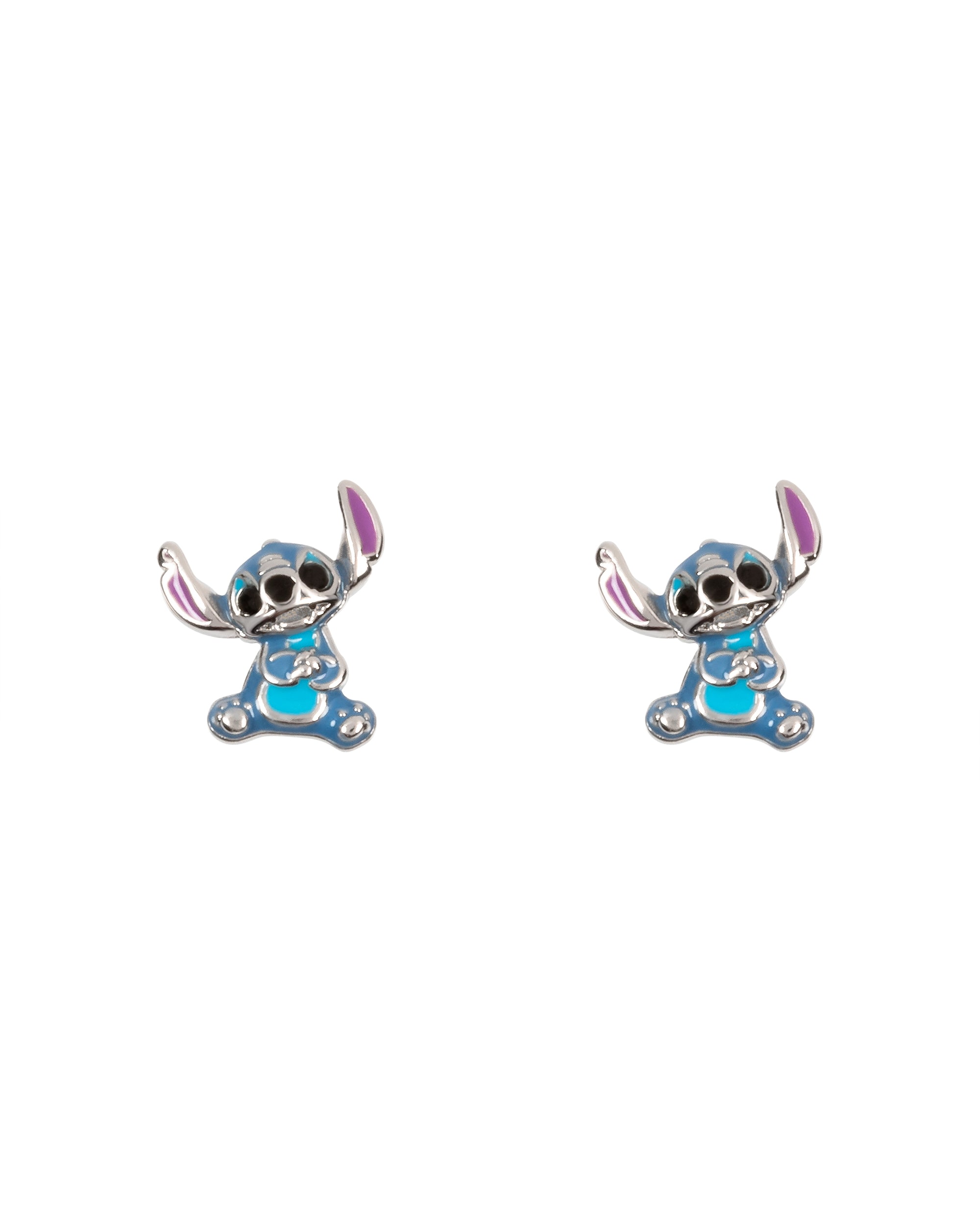 New In - Sterling Silver Enamel Stitch Earrings