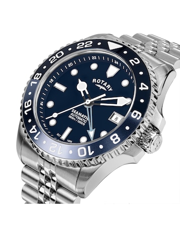 Rotary Men GMT Blue Dial Bracelet Watch