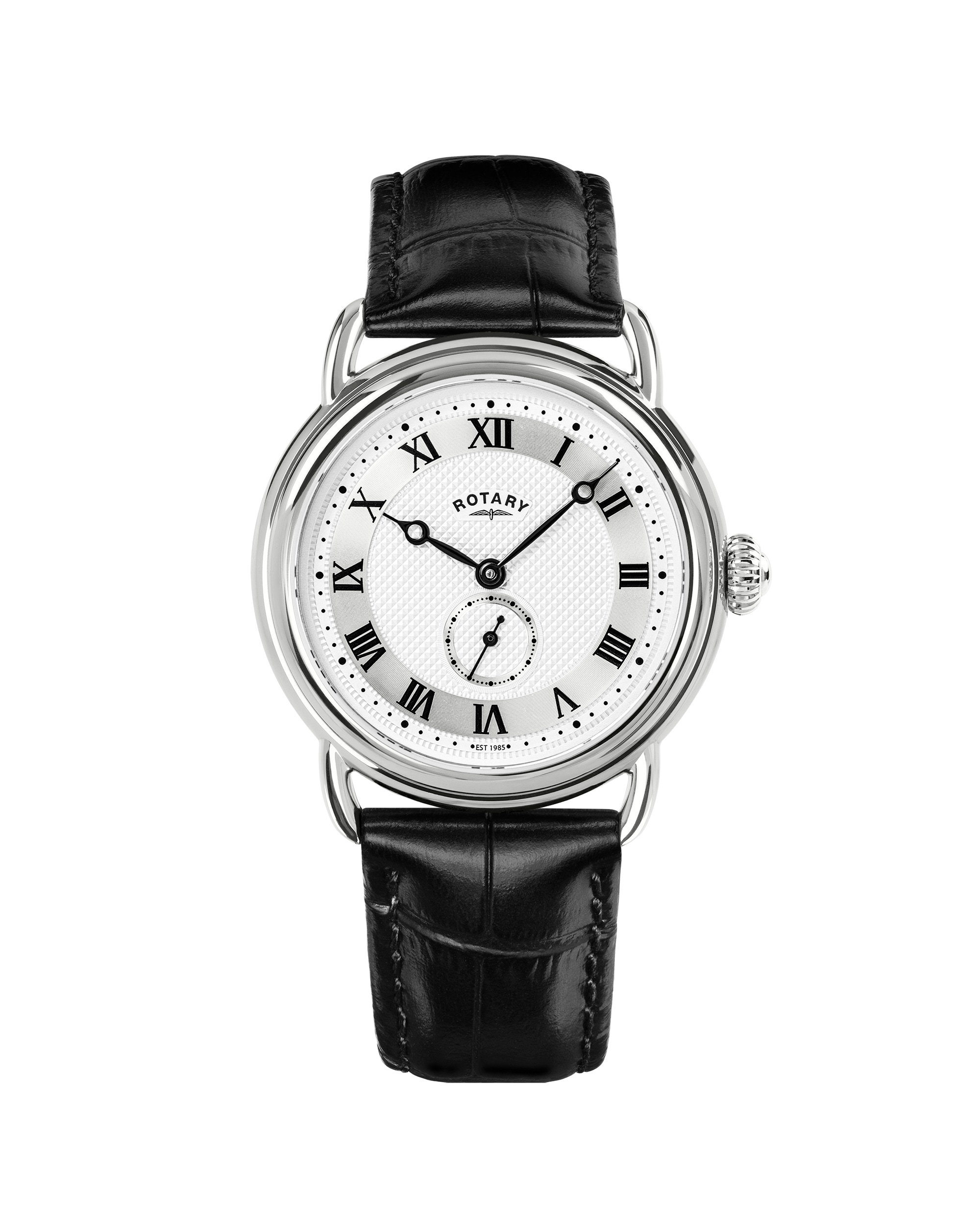 Rotary Men Sherlock Black Strap Watch | Simply Be