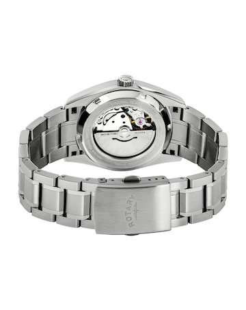 Rotary Men Blue Dial Bracelet Watch