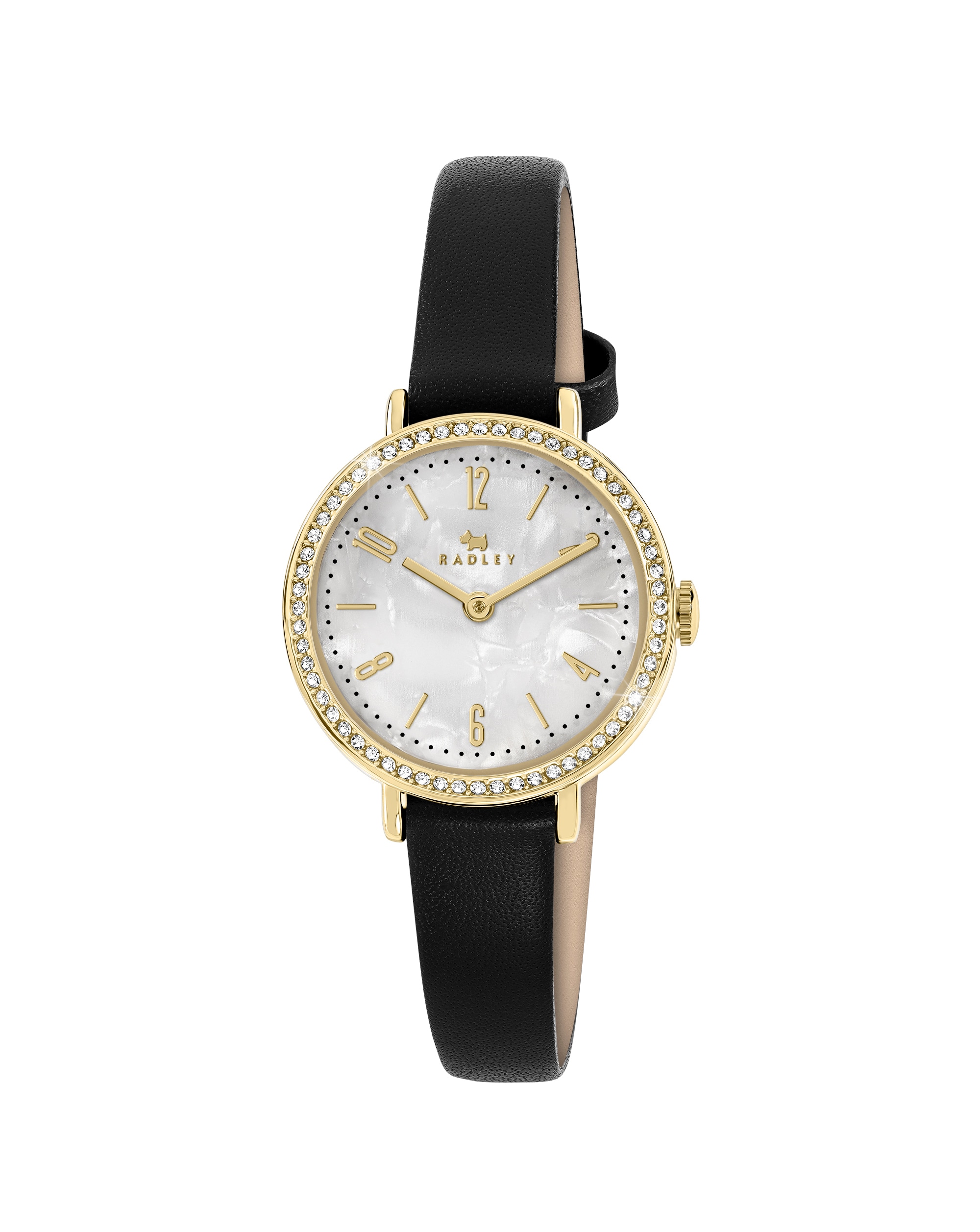 New In - Radley Stone Set Black Leather Watch