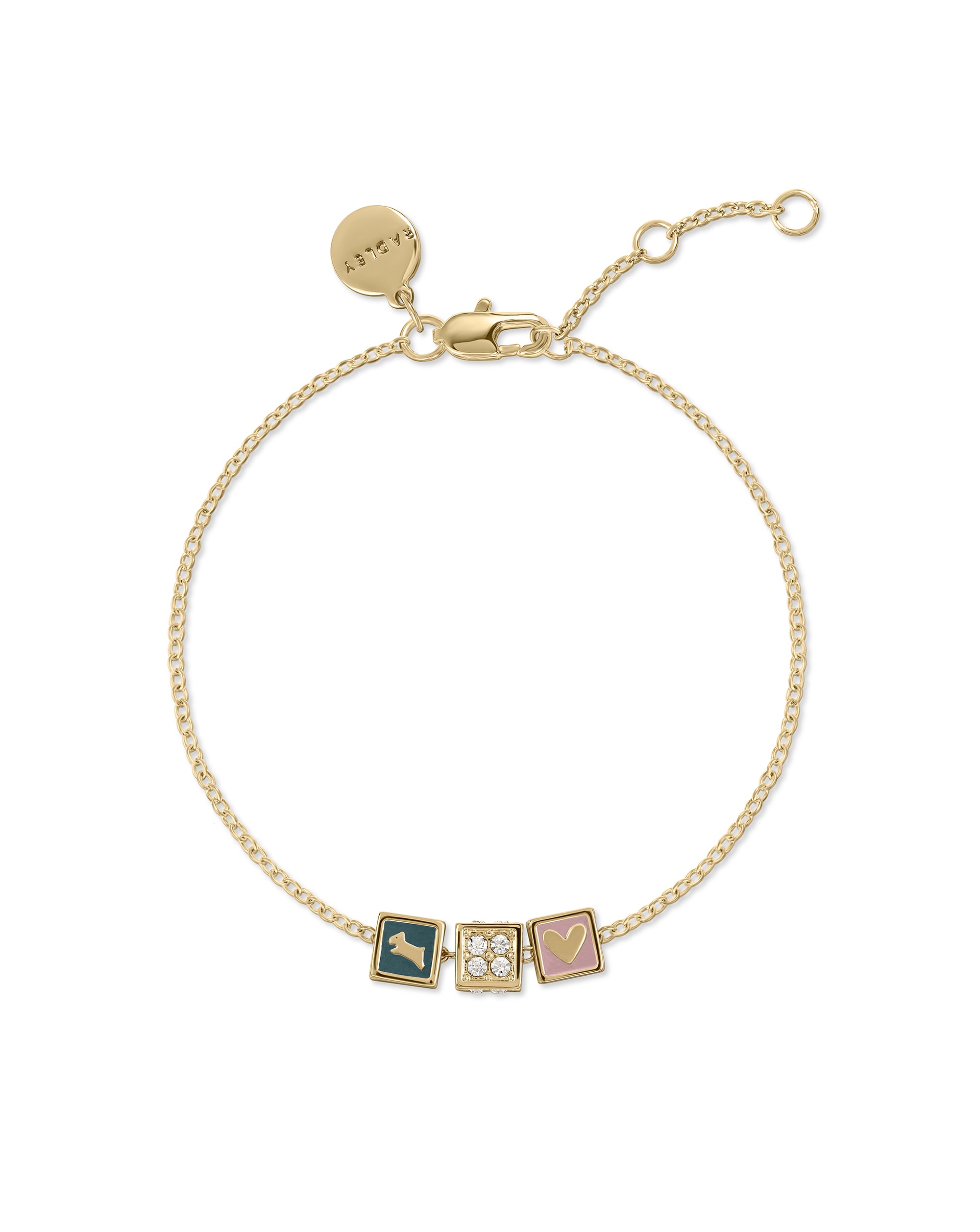 New In - Radley Enamel Clear Stone Bracelet