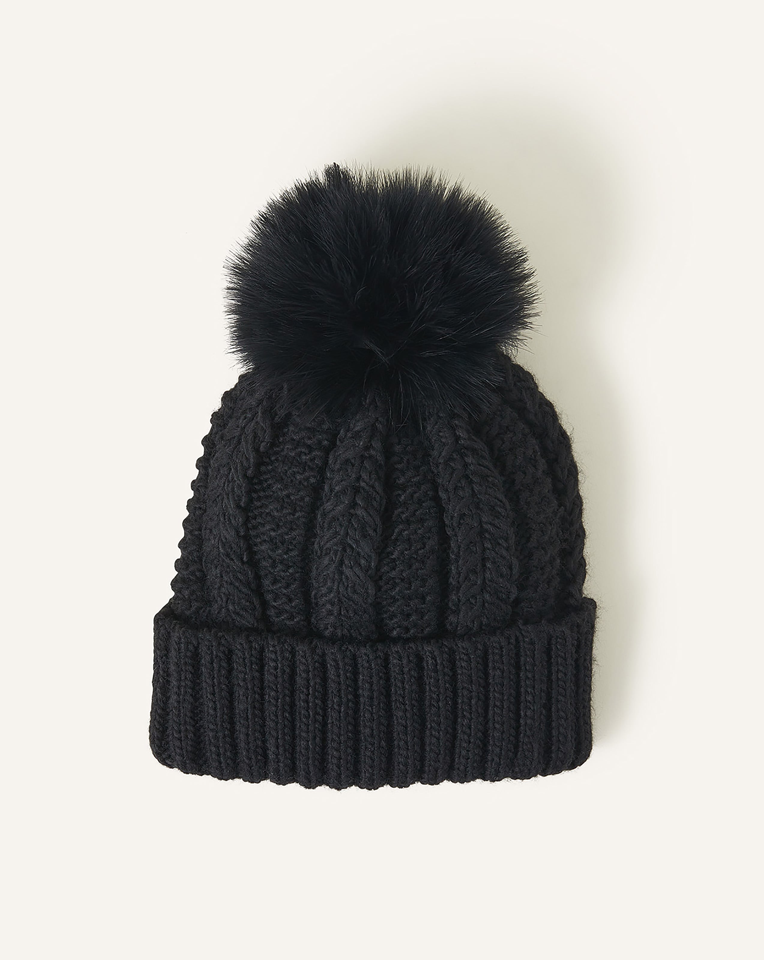 New In - Accessorize Pom-Pom Beanie Hat