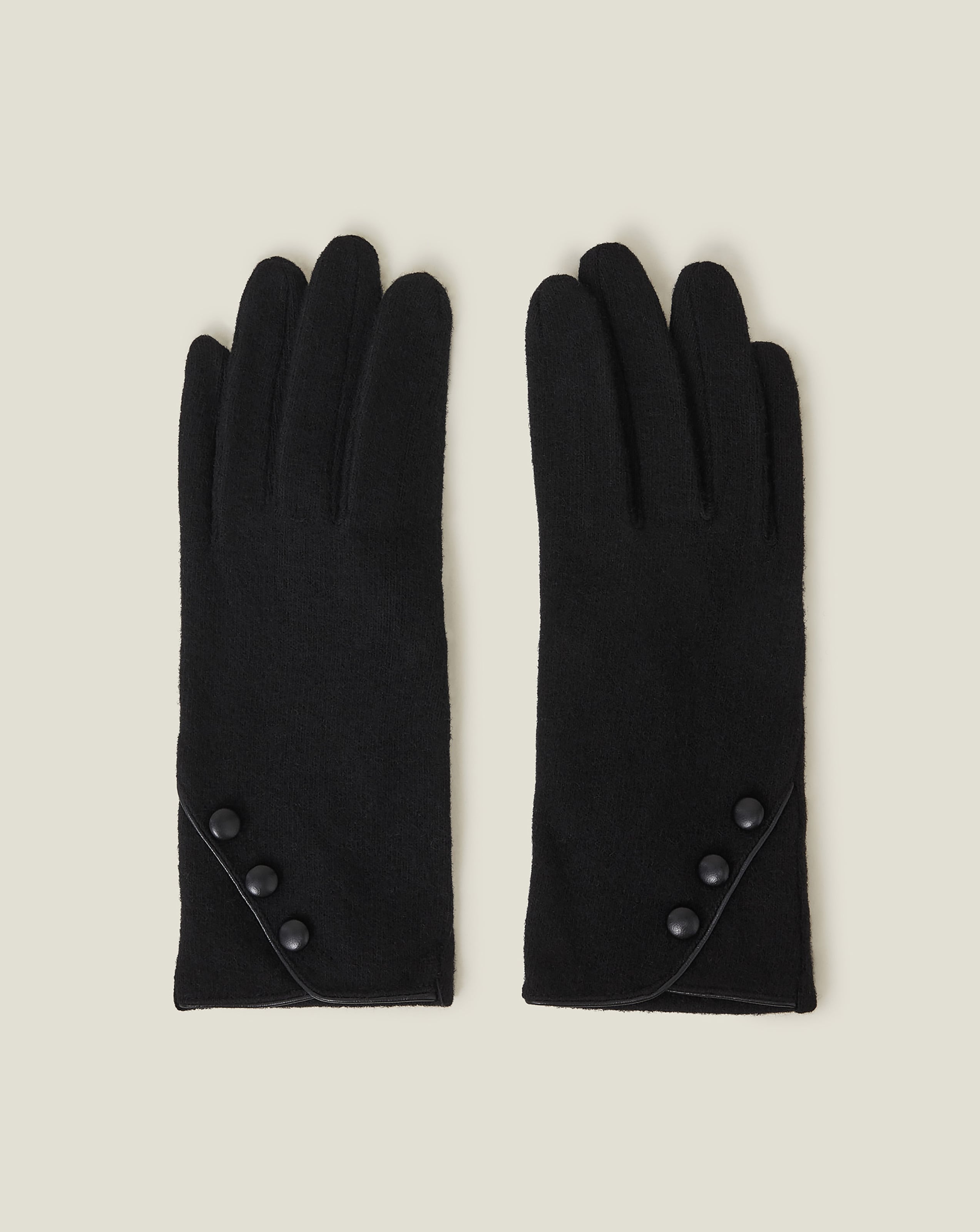 New In - Accessorize Touchscreen Button Gloves