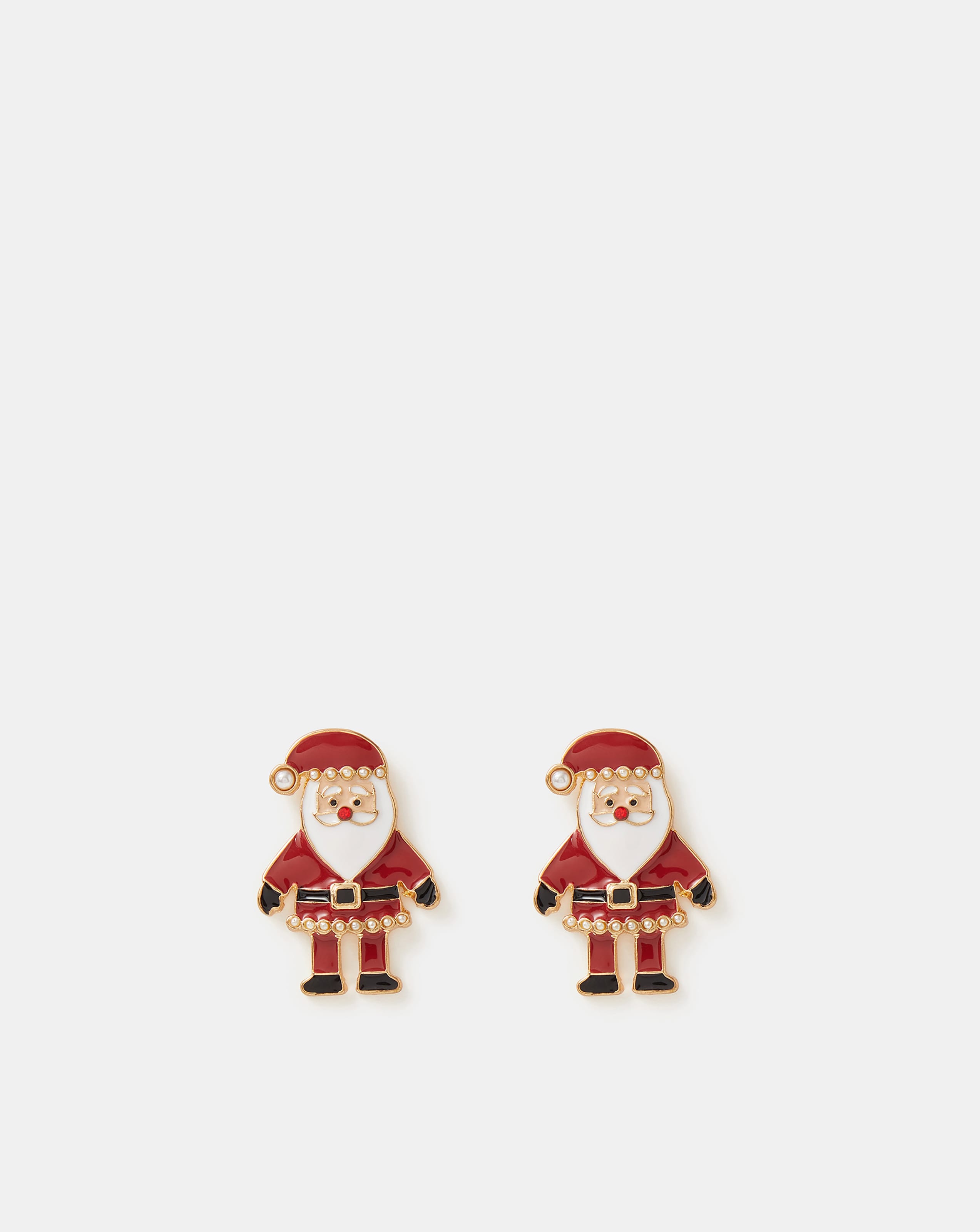 New In - Accessorize Santa Stud Earrings