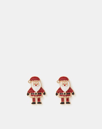 Accessorize Santa Stud Earrings