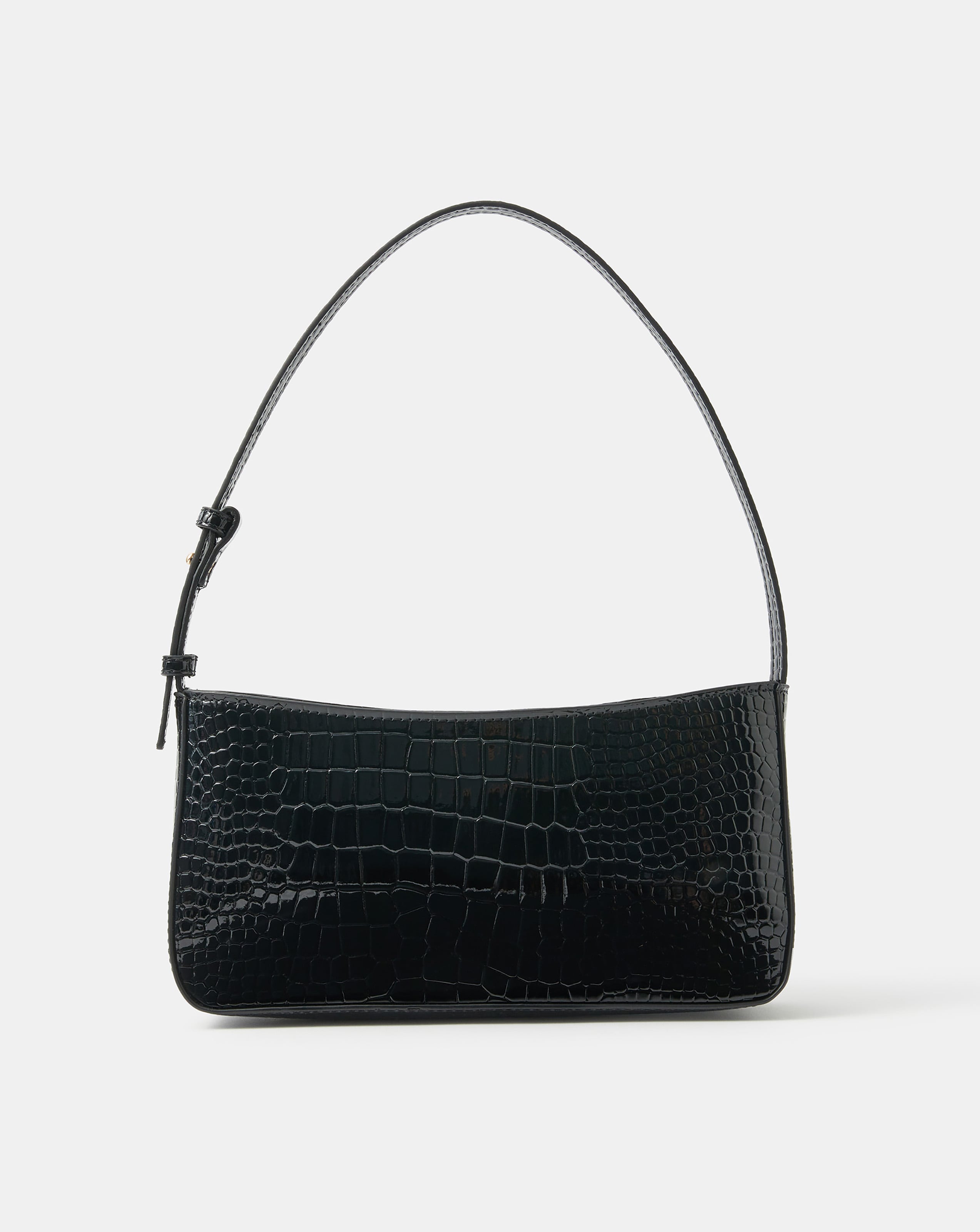 New In - Accessorize Faux Croc Shoulder Bag