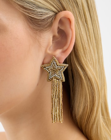 Accessorize Beaded Shooting Star Earrings