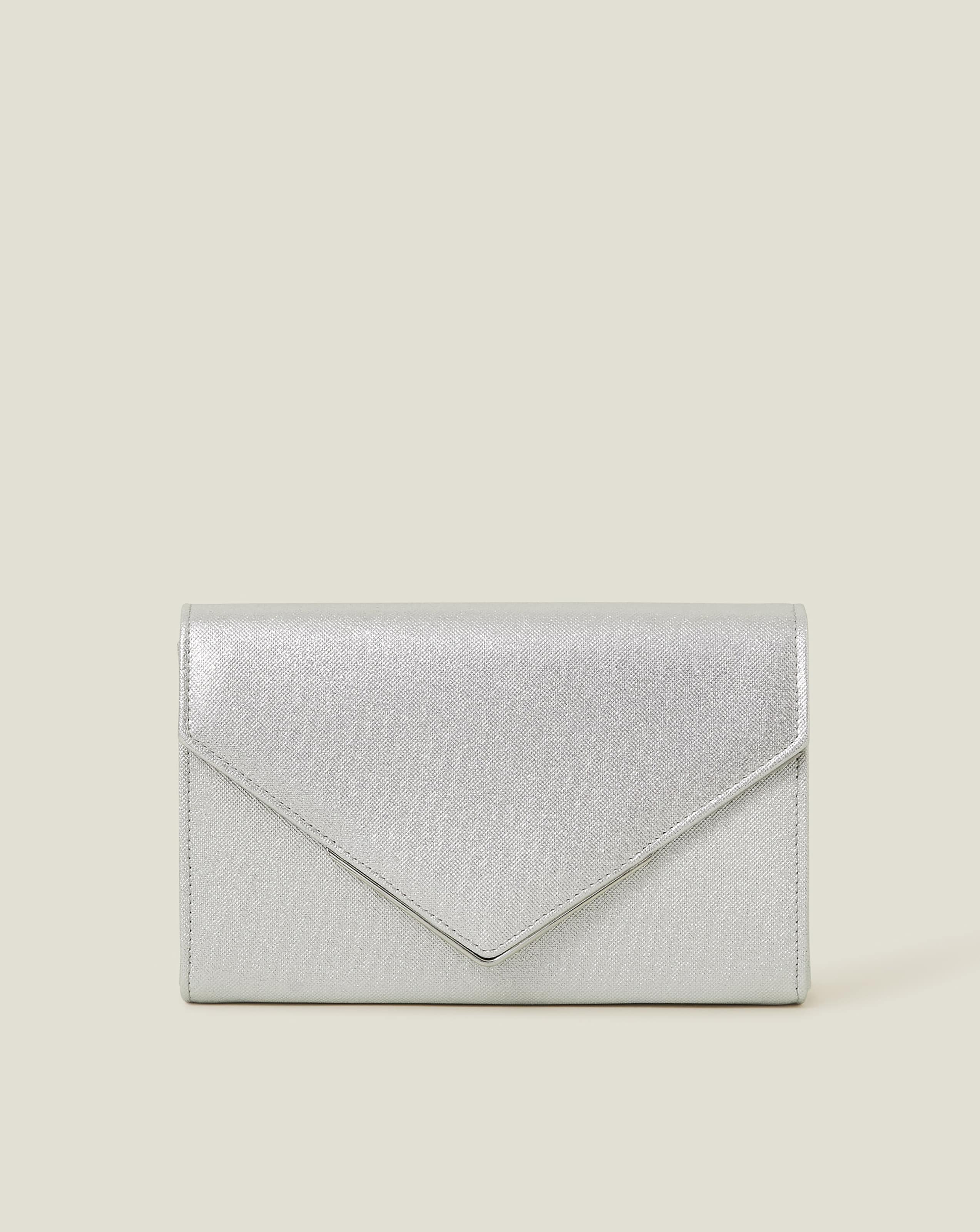 New In - Accessorize Metallic Envelope Clutch Bag