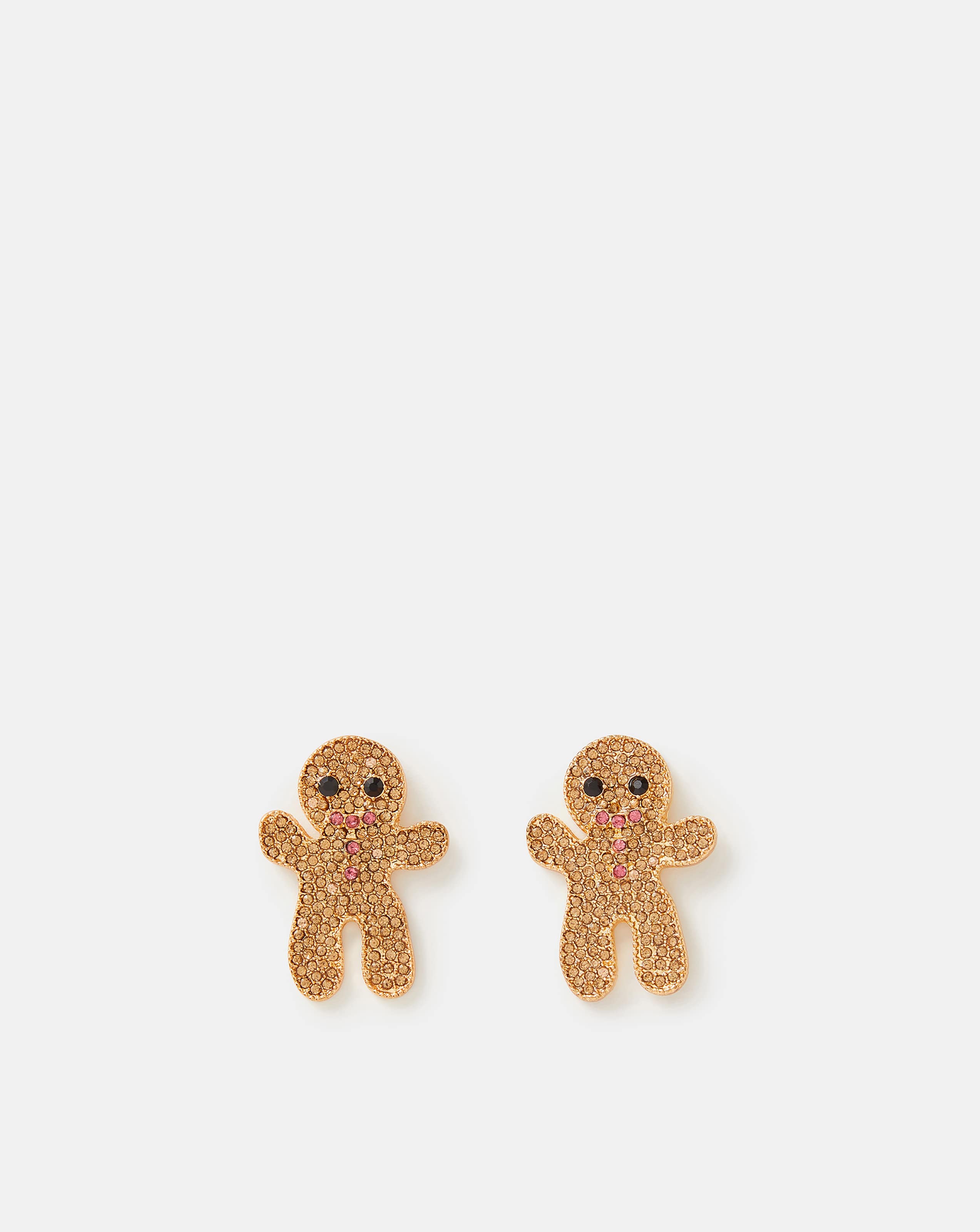 New In - Accessorize Diamante Gingerbread Earring