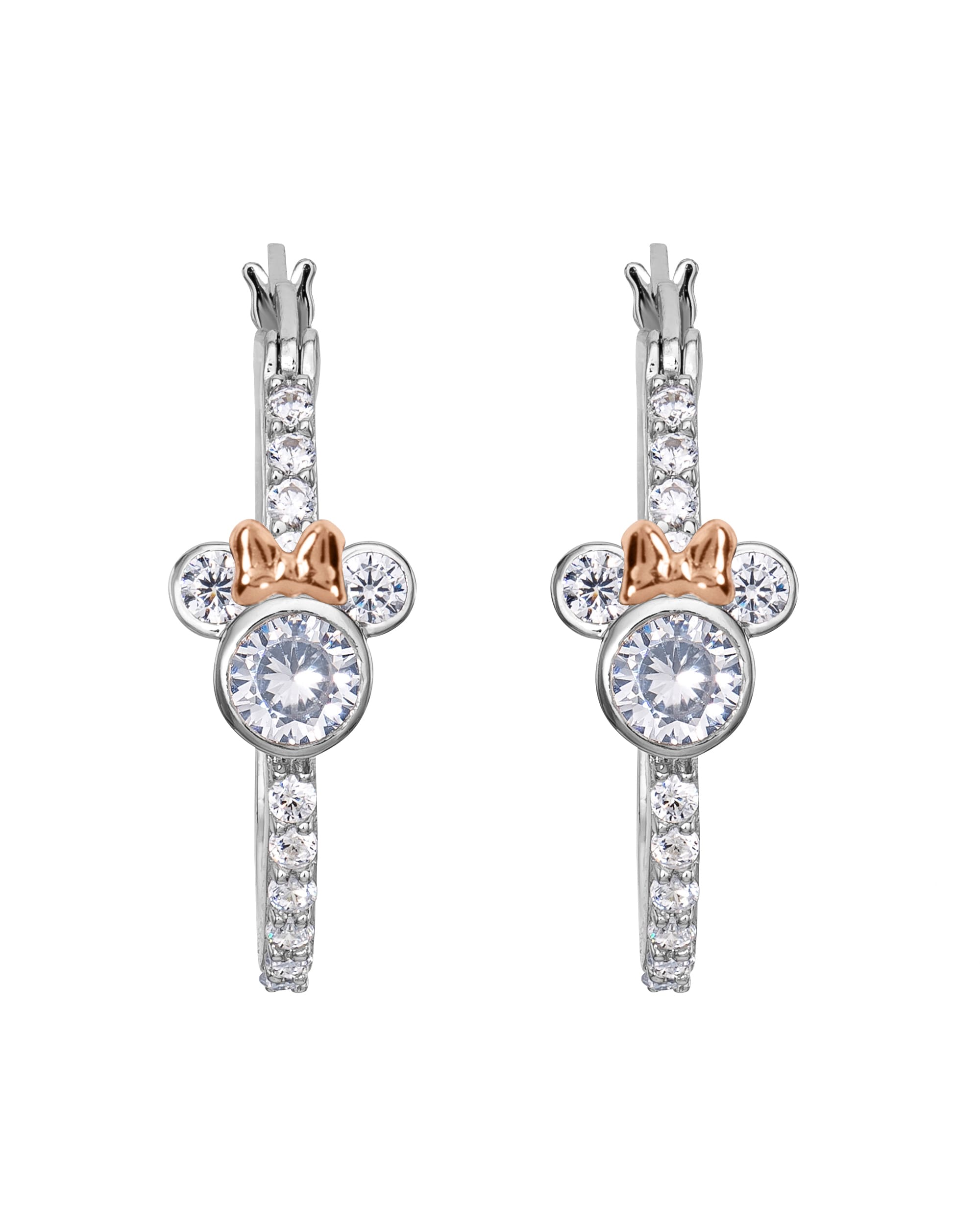 New In - Mickey Stoneset Hoop Earrings