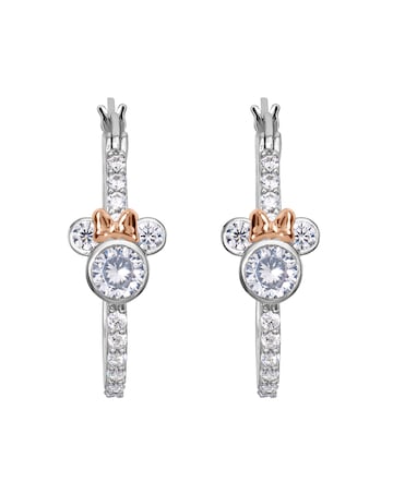 Mickey Stoneset Hoop Earrings